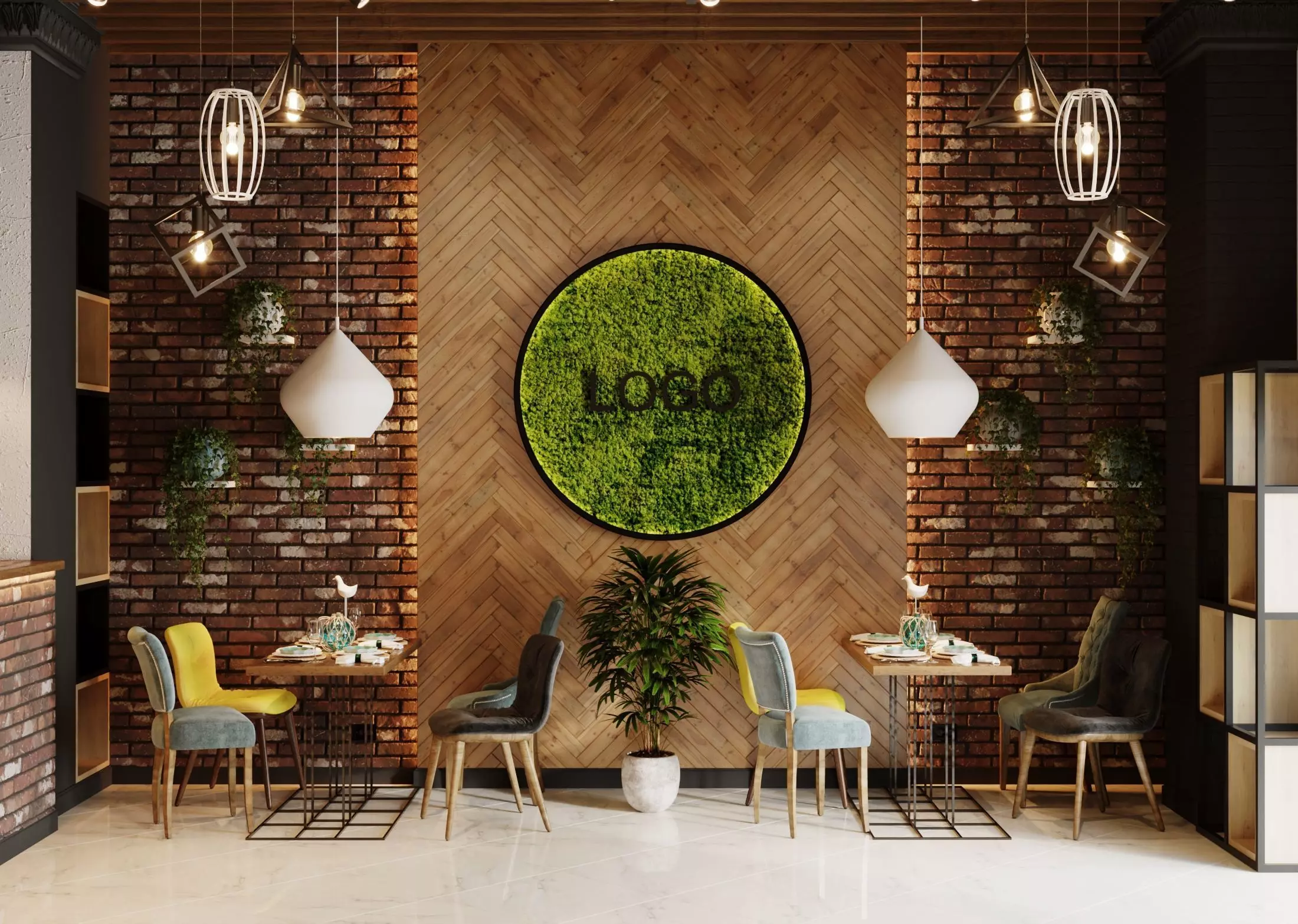 Sushi cafe 3D model_0