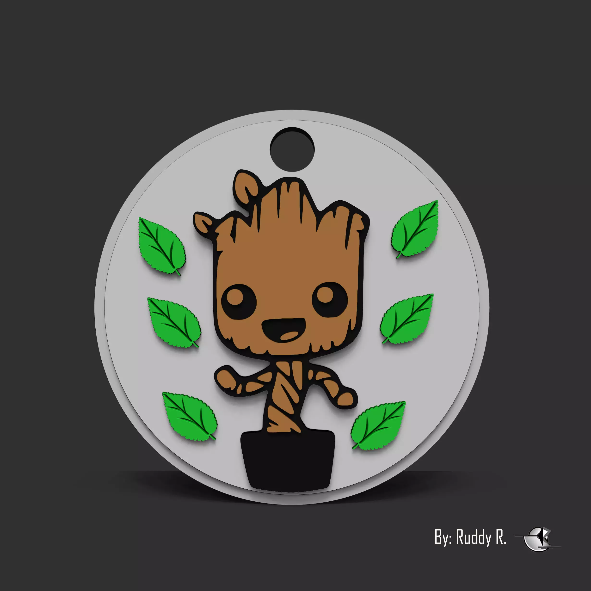 baby groot 3D print model
