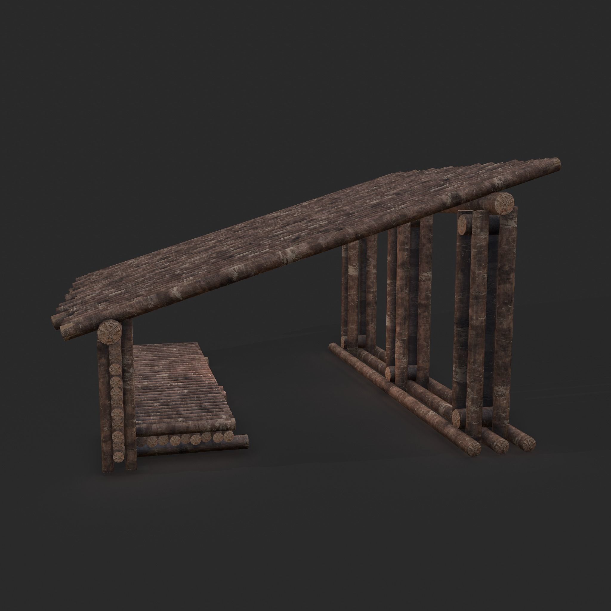 Viking Hut Z Low-poly 3D model_22