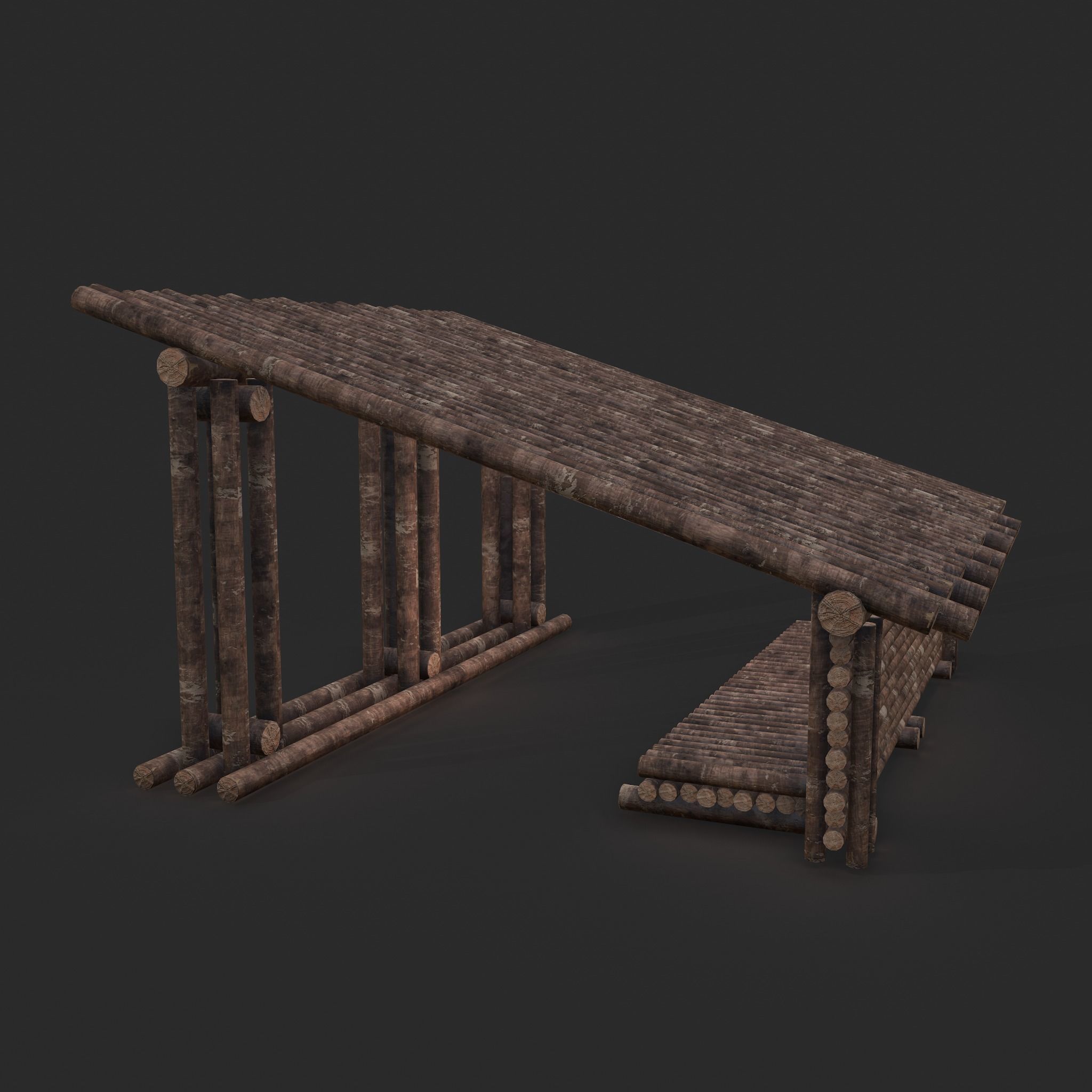 Viking Hut Z Low-poly 3D model_26