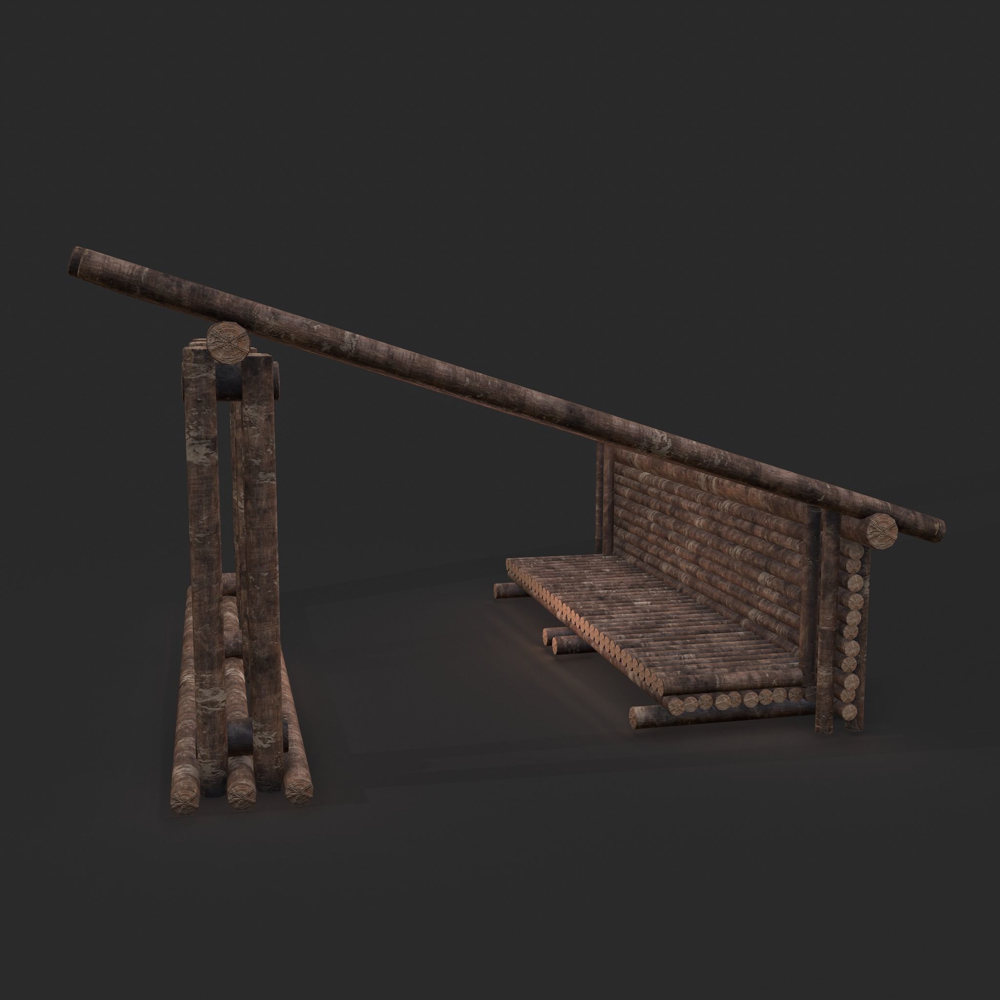 Viking Hut Z Low-poly 3D model_27
