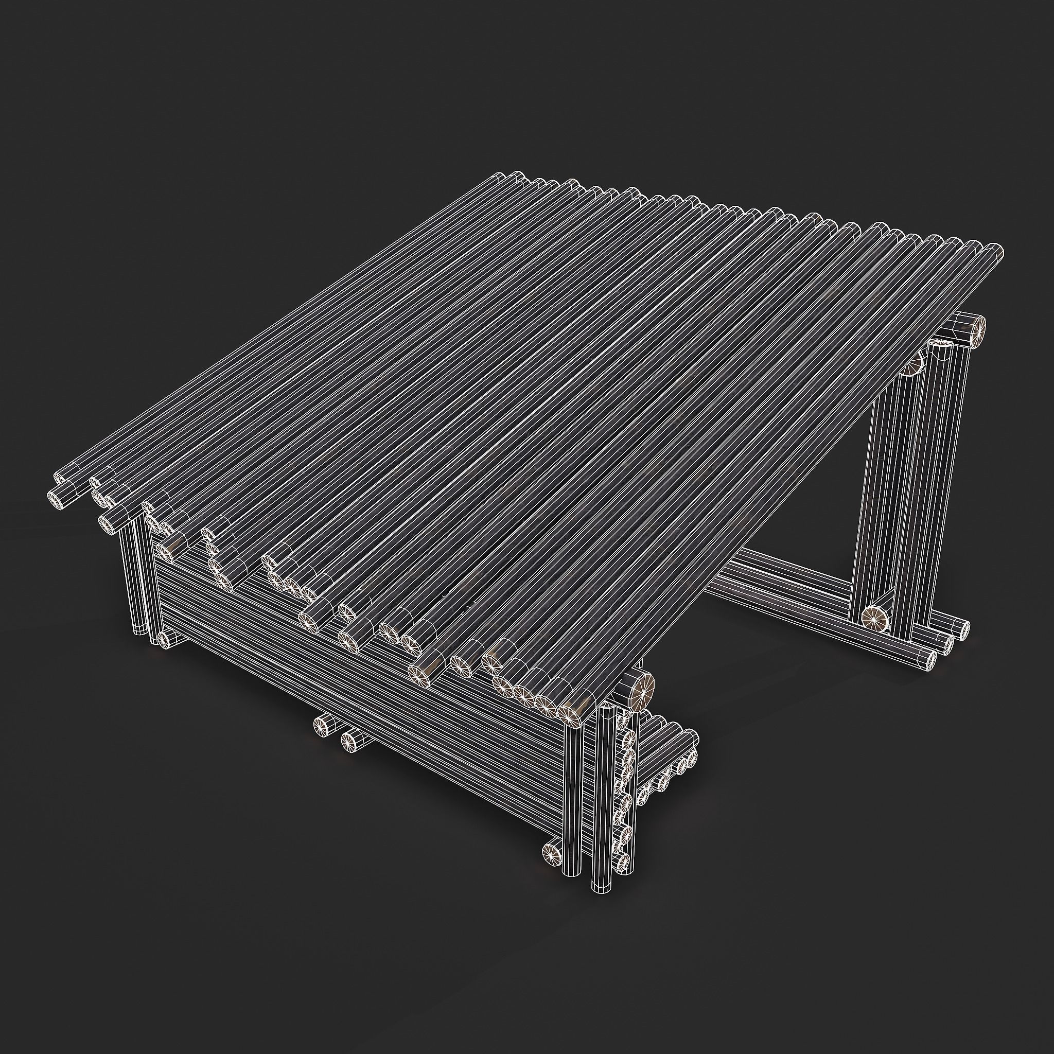 Viking Hut Z Low-poly 3D model_15