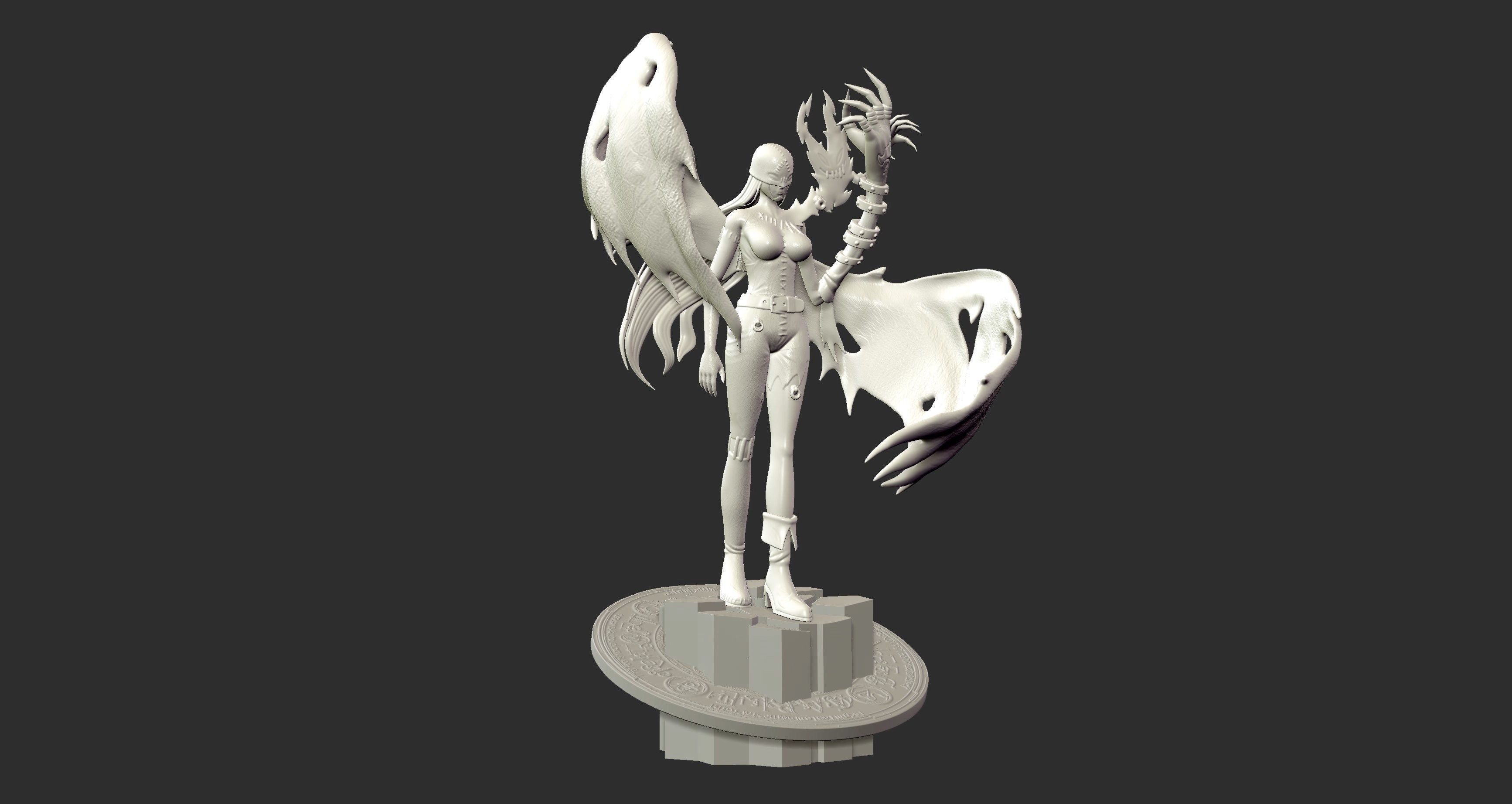 Lady Devimon - Digimon 3d print figure 3D print model_13