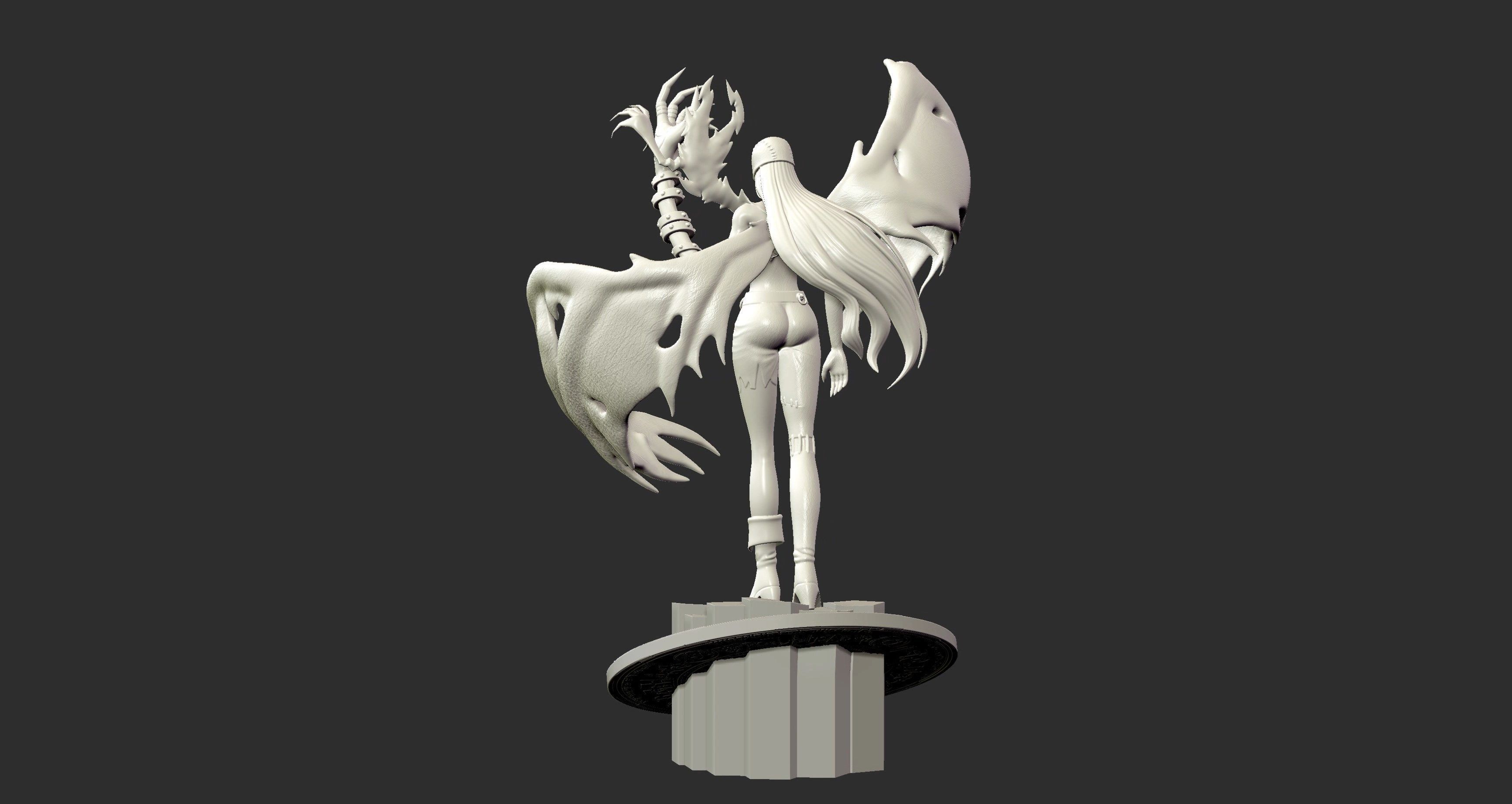 Lady Devimon - Digimon 3d print figure 3D print model_8