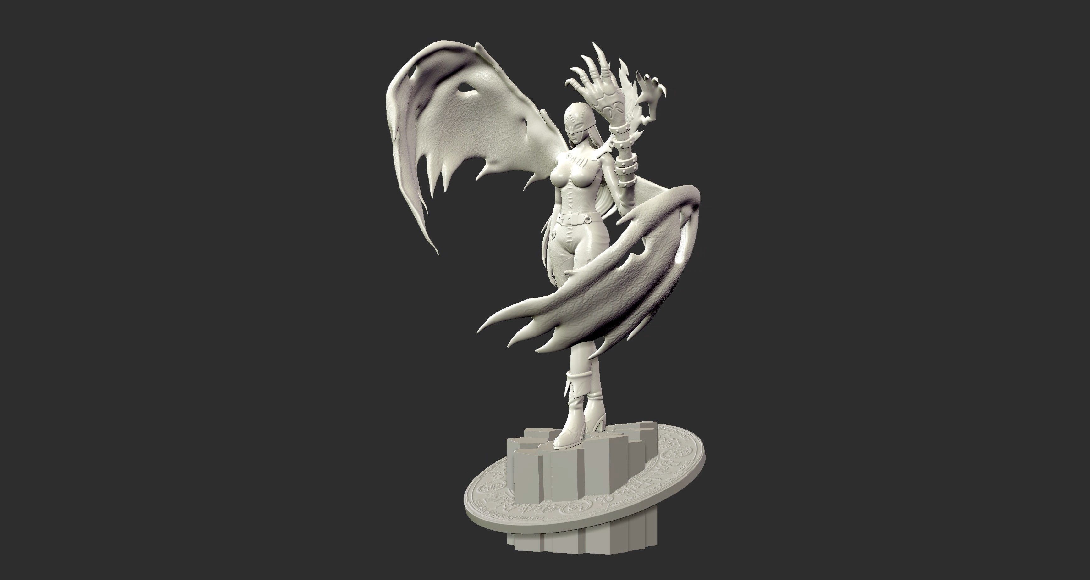 Lady Devimon - Digimon 3d print figure 3D print model_4