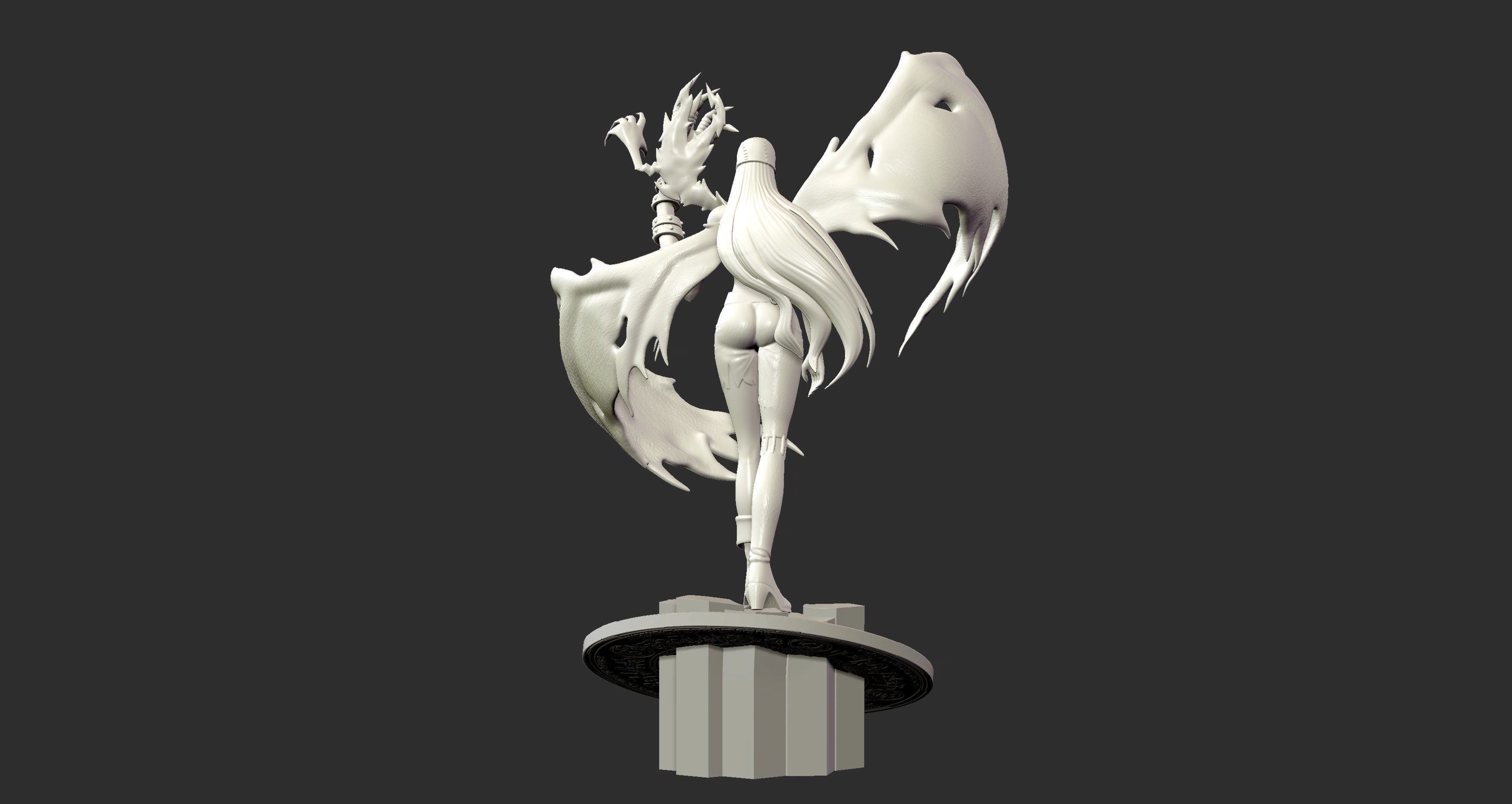 Lady Devimon - Digimon 3d print figure 3D print model_9