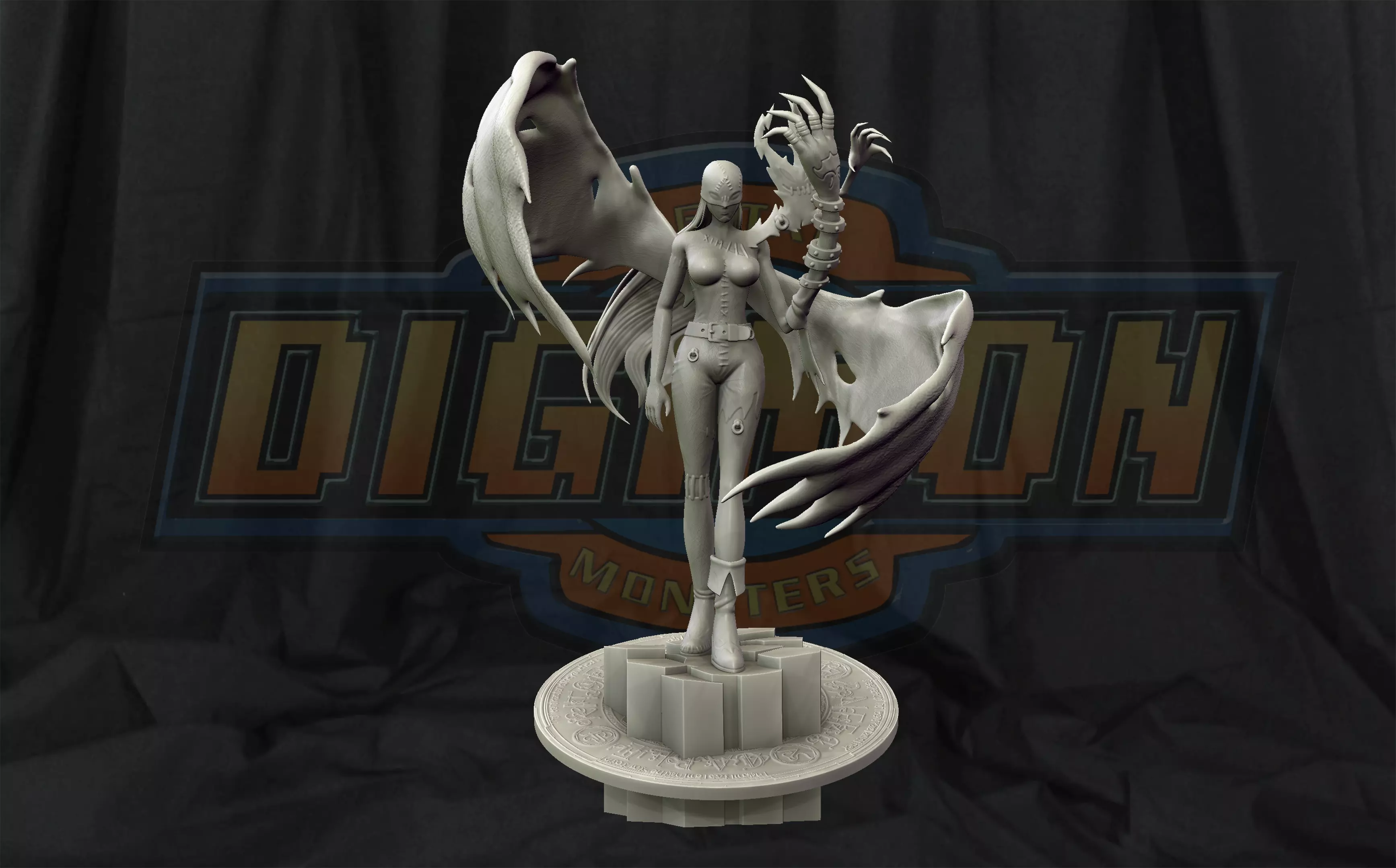 Lady Devimon - Digimon 3d print figure 3D print model_0
