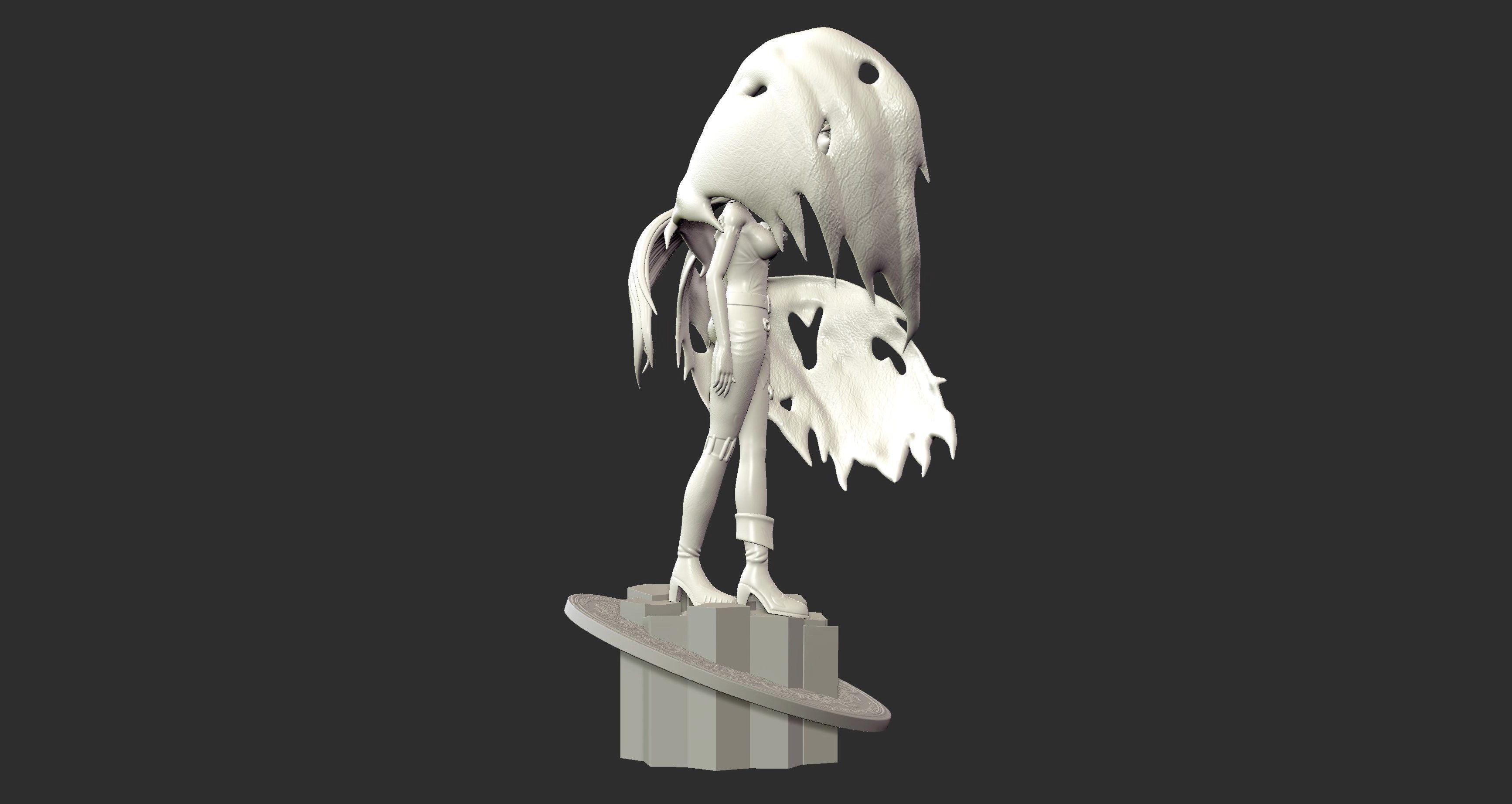 Lady Devimon - Digimon 3d print figure 3D print model_11