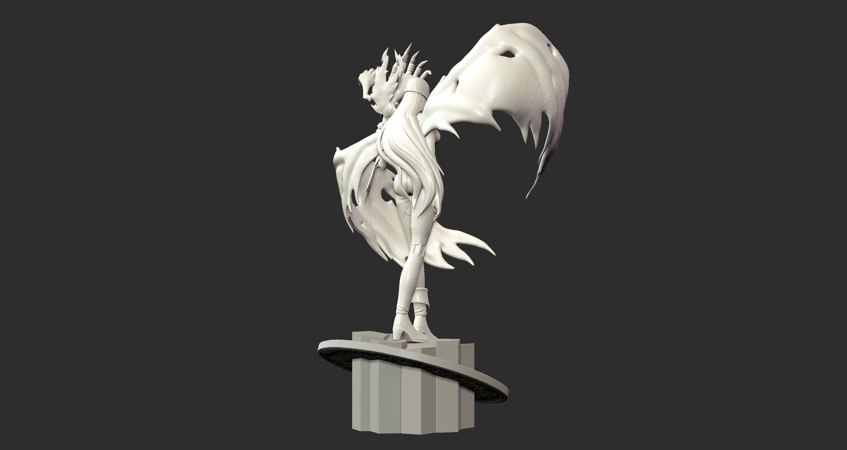 Lady Devimon - Digimon 3d print figure 3D print model_10