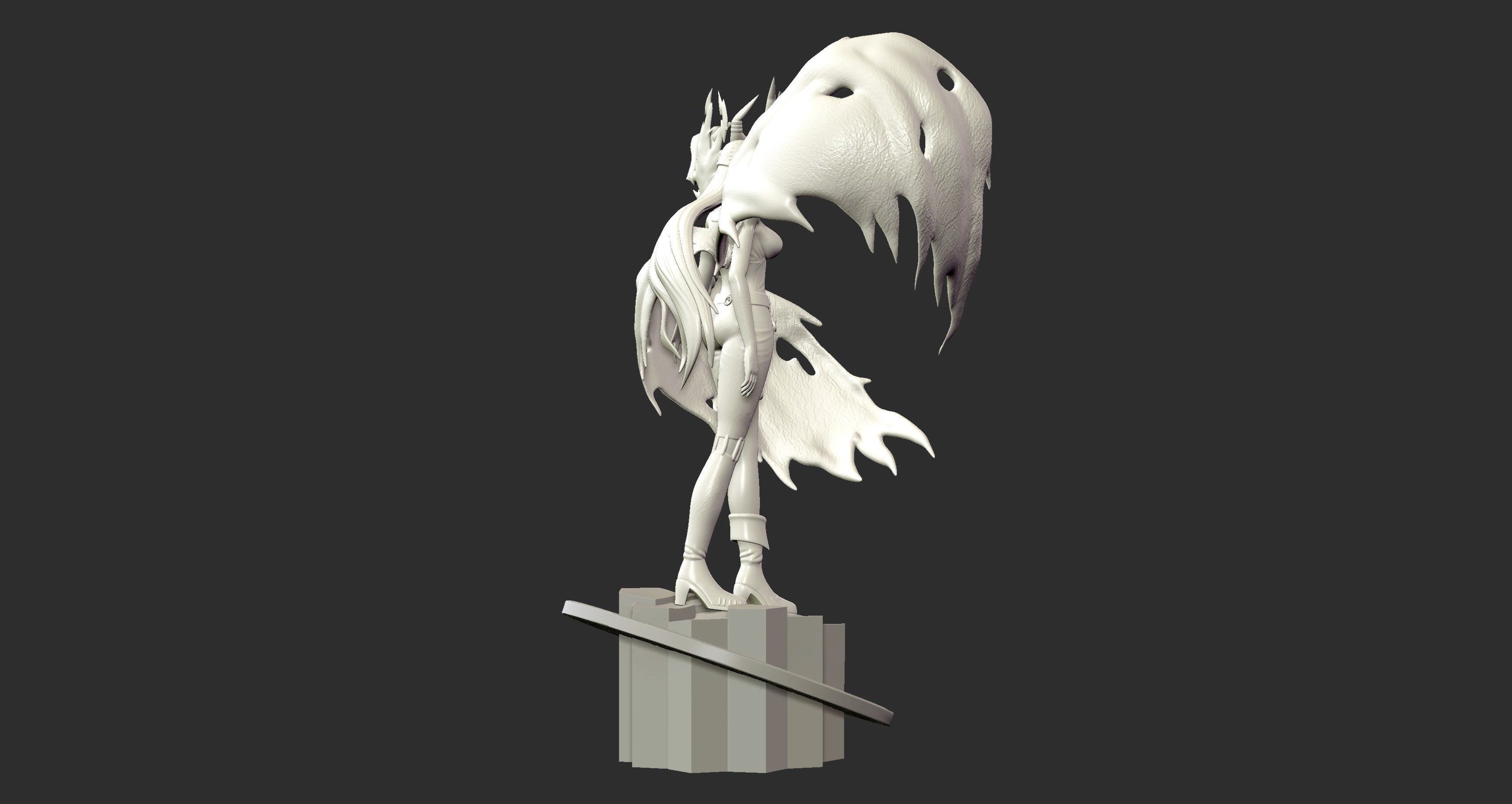 Lady Devimon - Digimon 3d print figure 3D print model_6