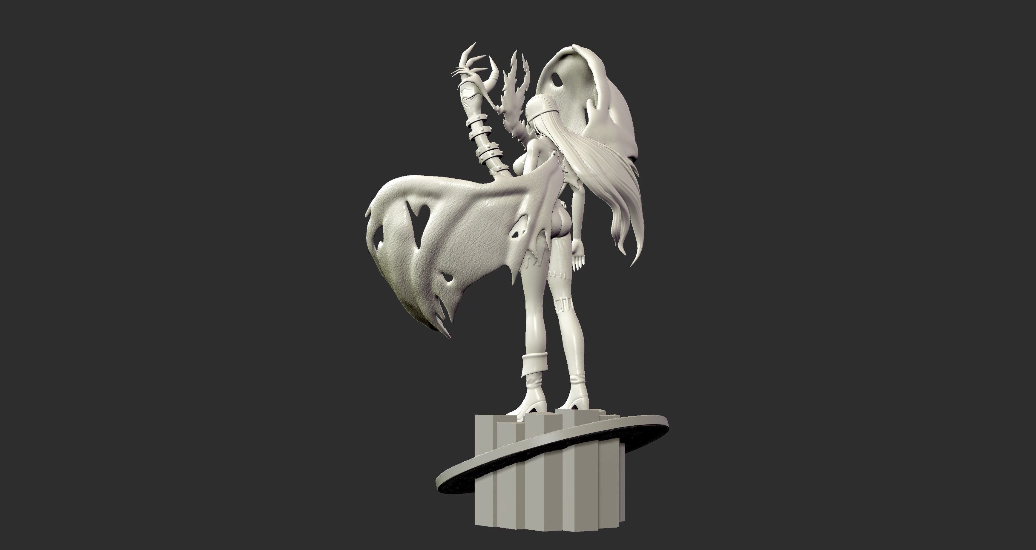 Lady Devimon - Digimon 3d print figure 3D print model_7