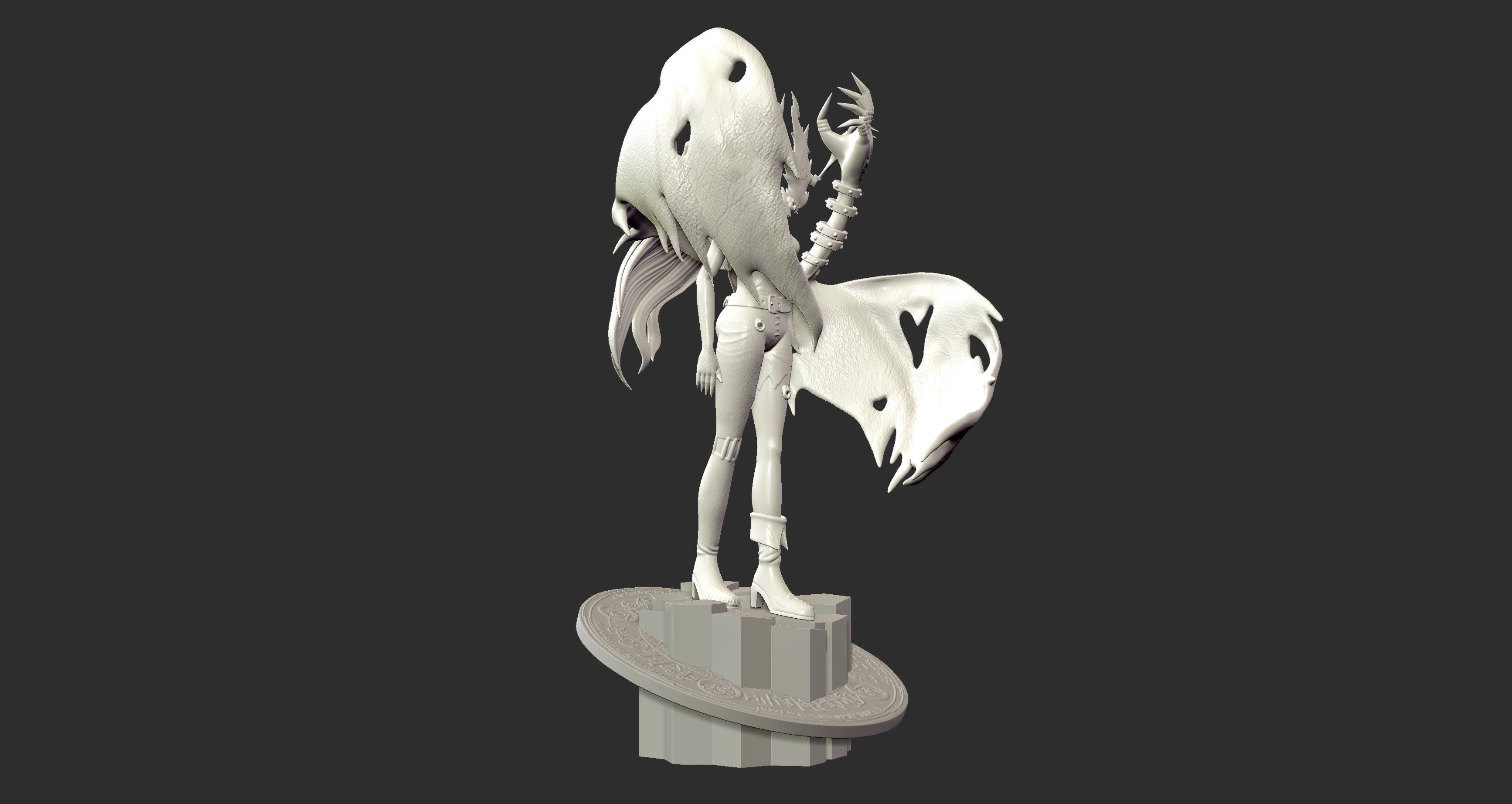 Lady Devimon - Digimon 3d print figure 3D print model_12