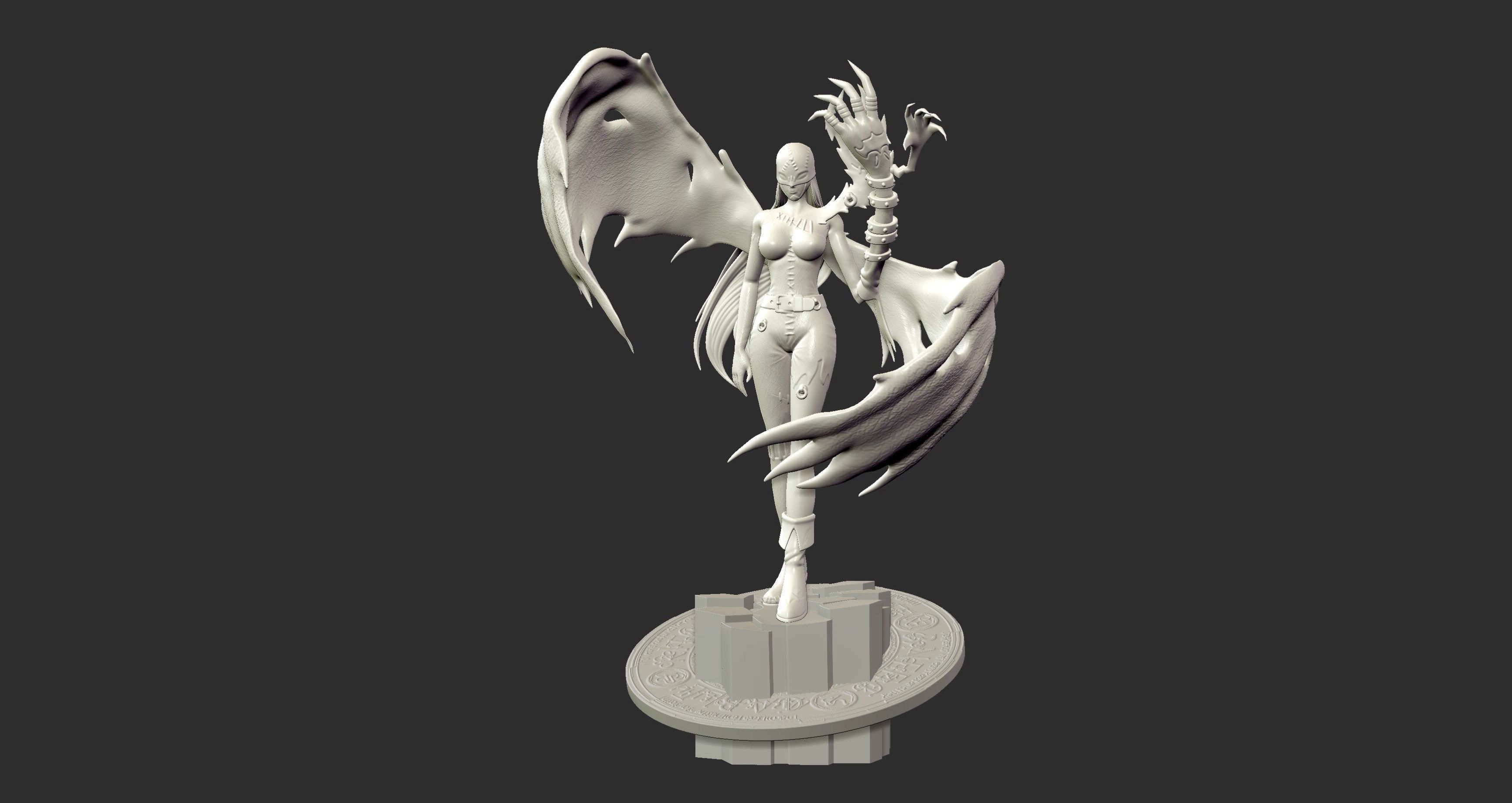 Lady Devimon - Digimon 3d print figure 3D print model_3