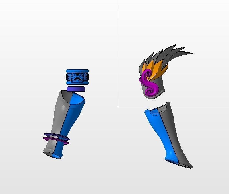 Lady palutena 3D 3D print model_13