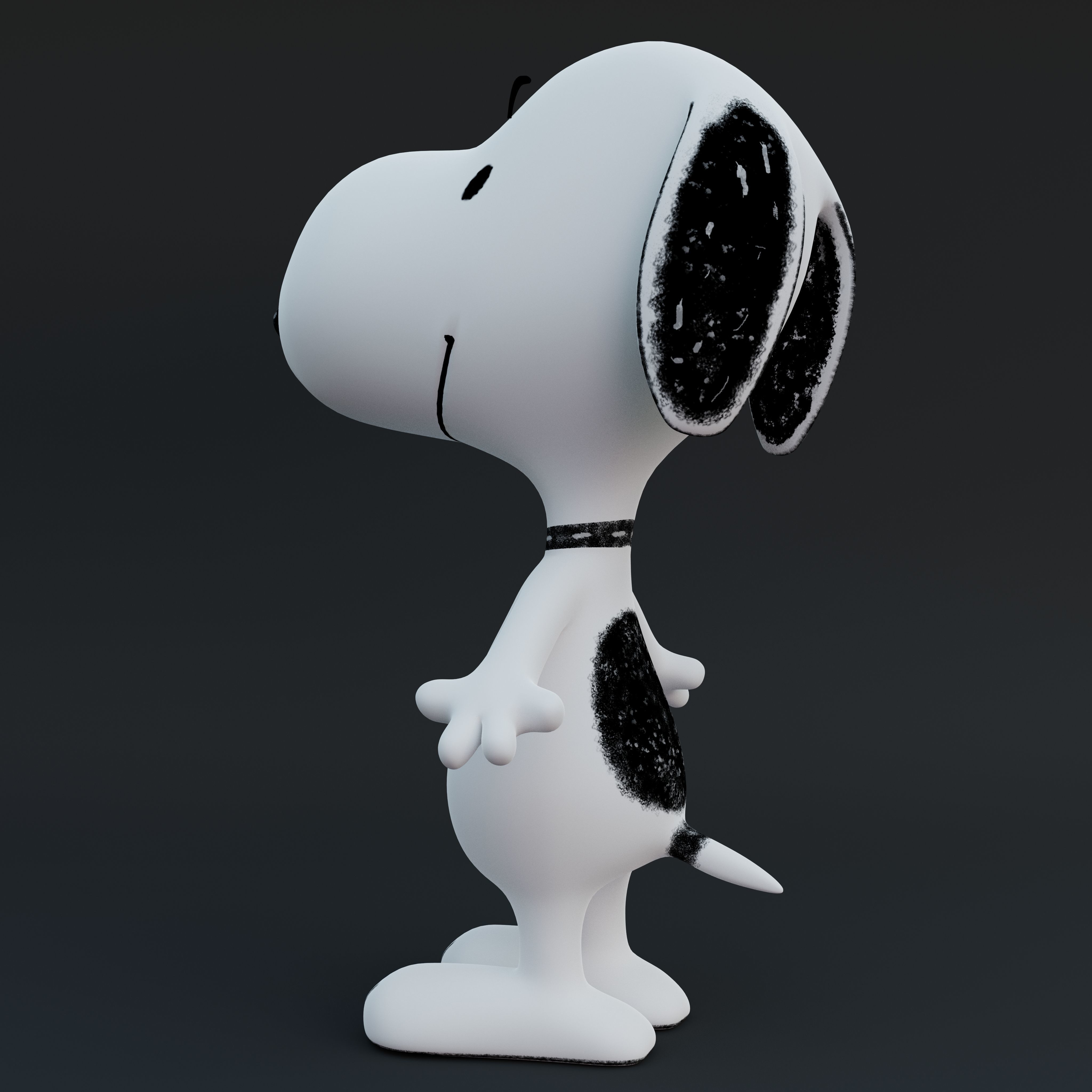 Snoopy Classic Rigged PBR Low-poly 3D model_6