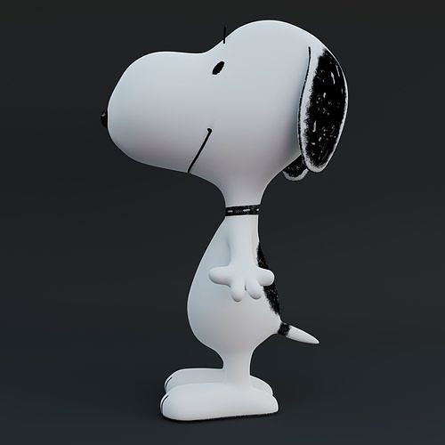Snoopy Classic Rigged PBR Low-poly 3D model