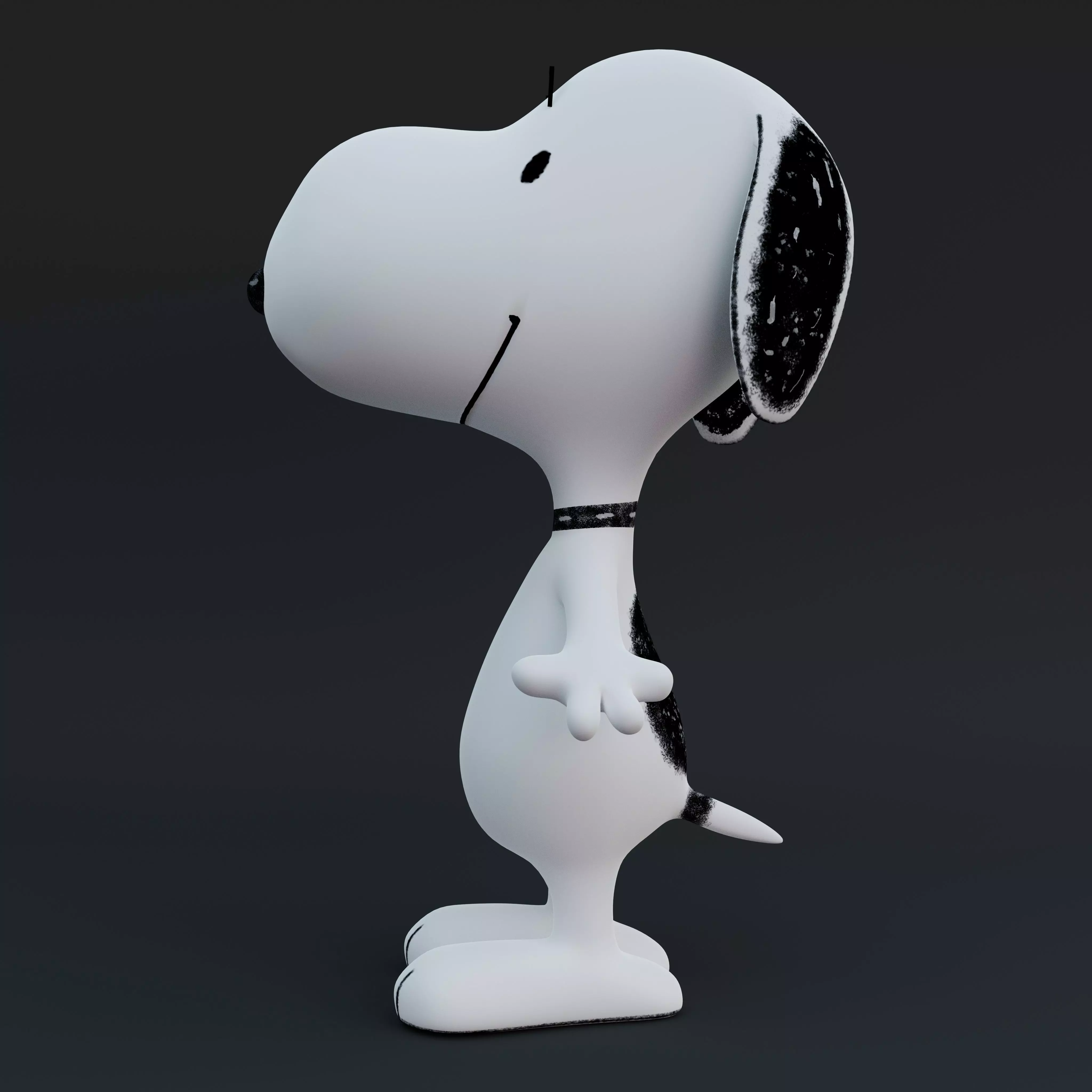 Snoopy Classic Rigged PBR Low-poly 3D model_0