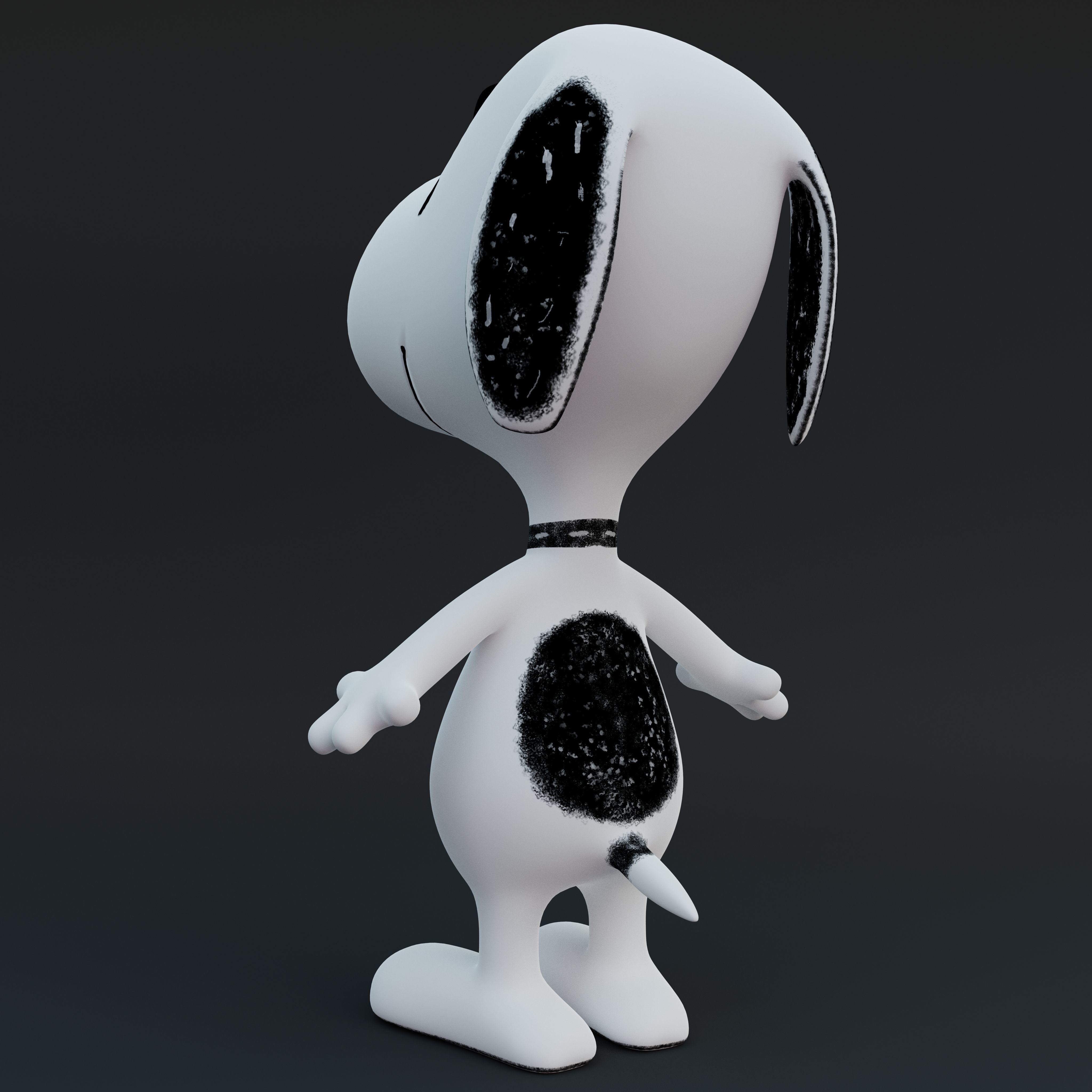 Snoopy Classic Rigged PBR Low-poly 3D model_7