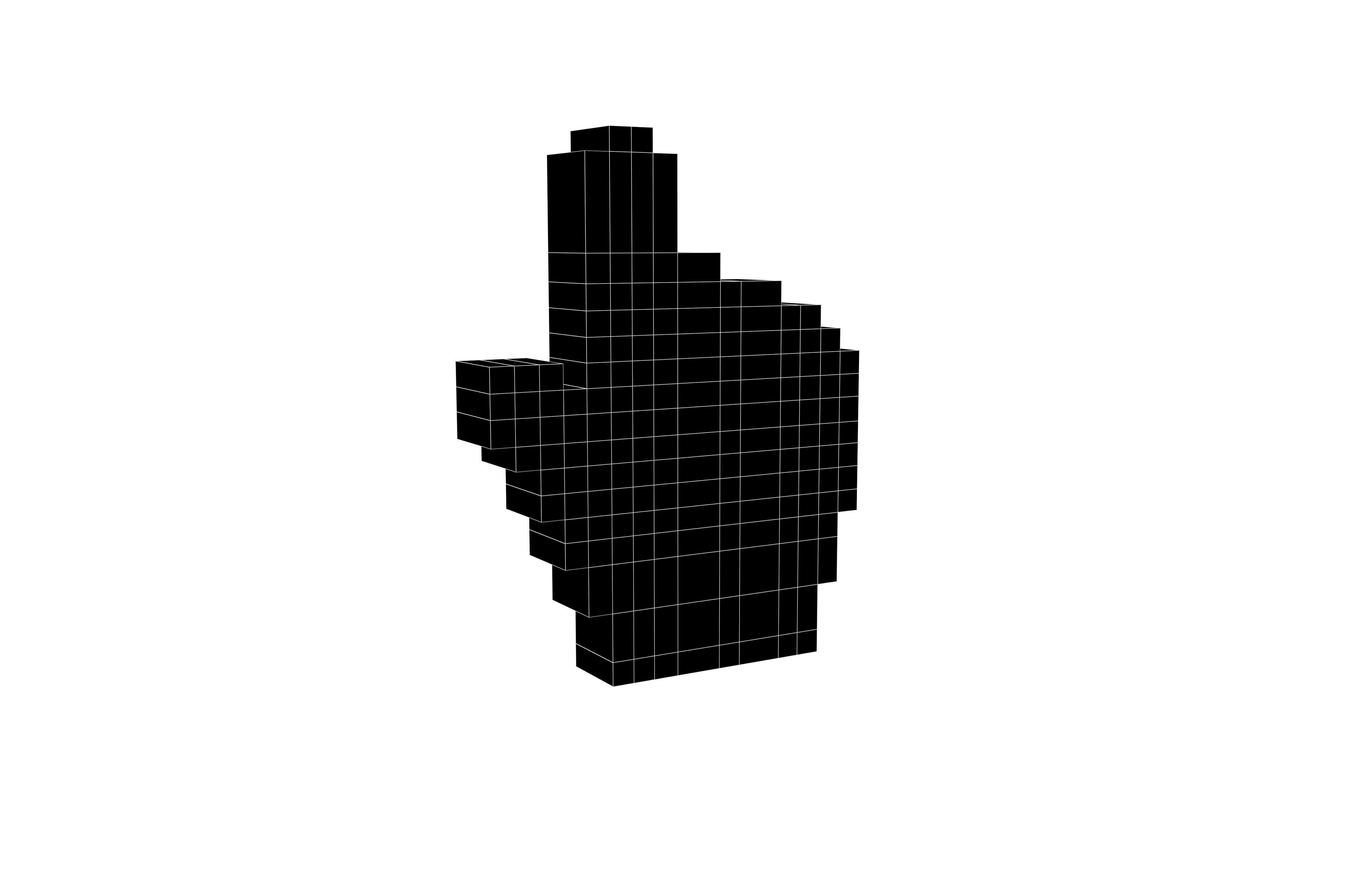 Mouse Mano Cursor V1 002 Low-poly 3D model_5