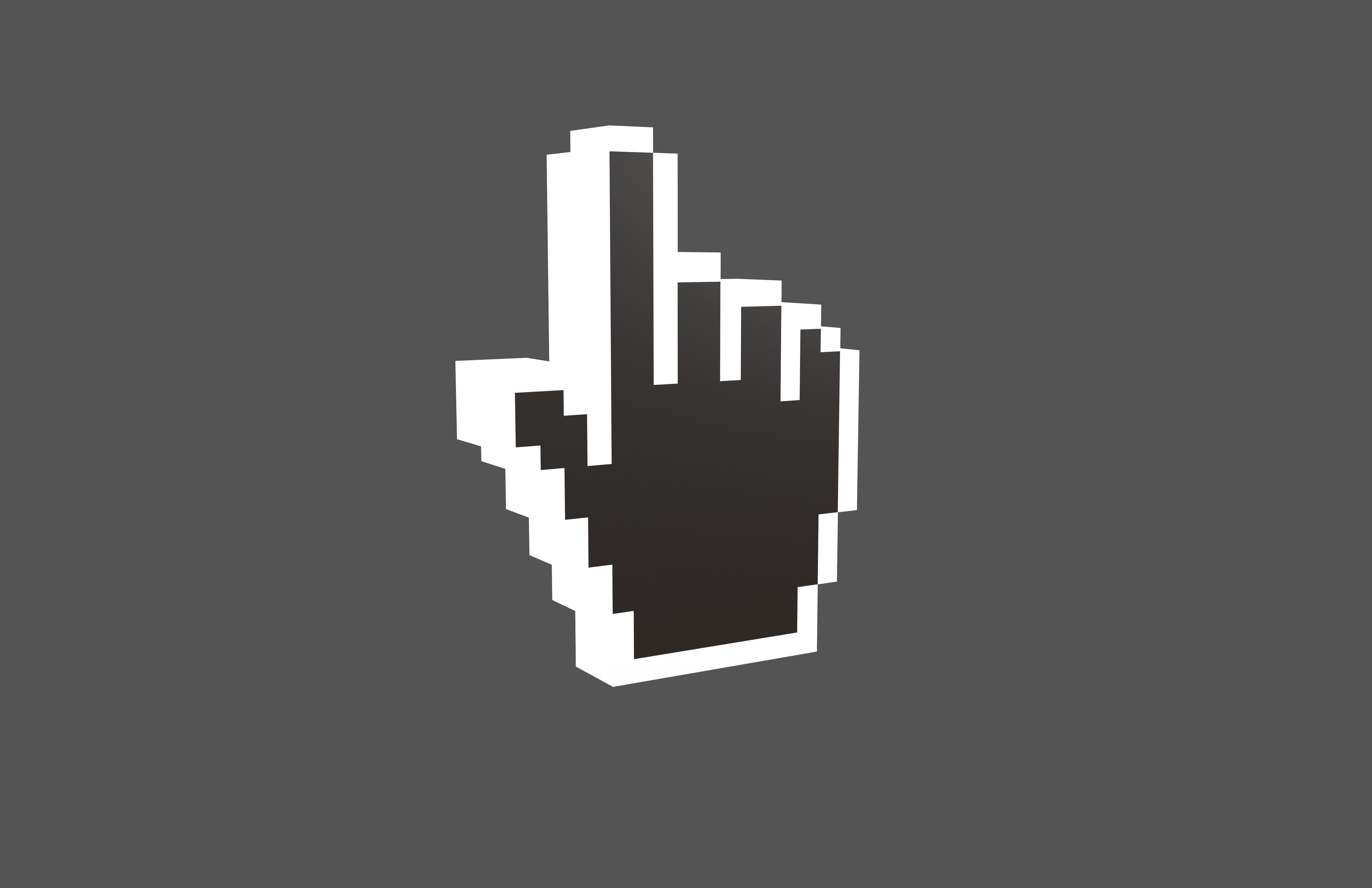 Mouse Mano Cursor V1 002 Low-poly 3D model_1