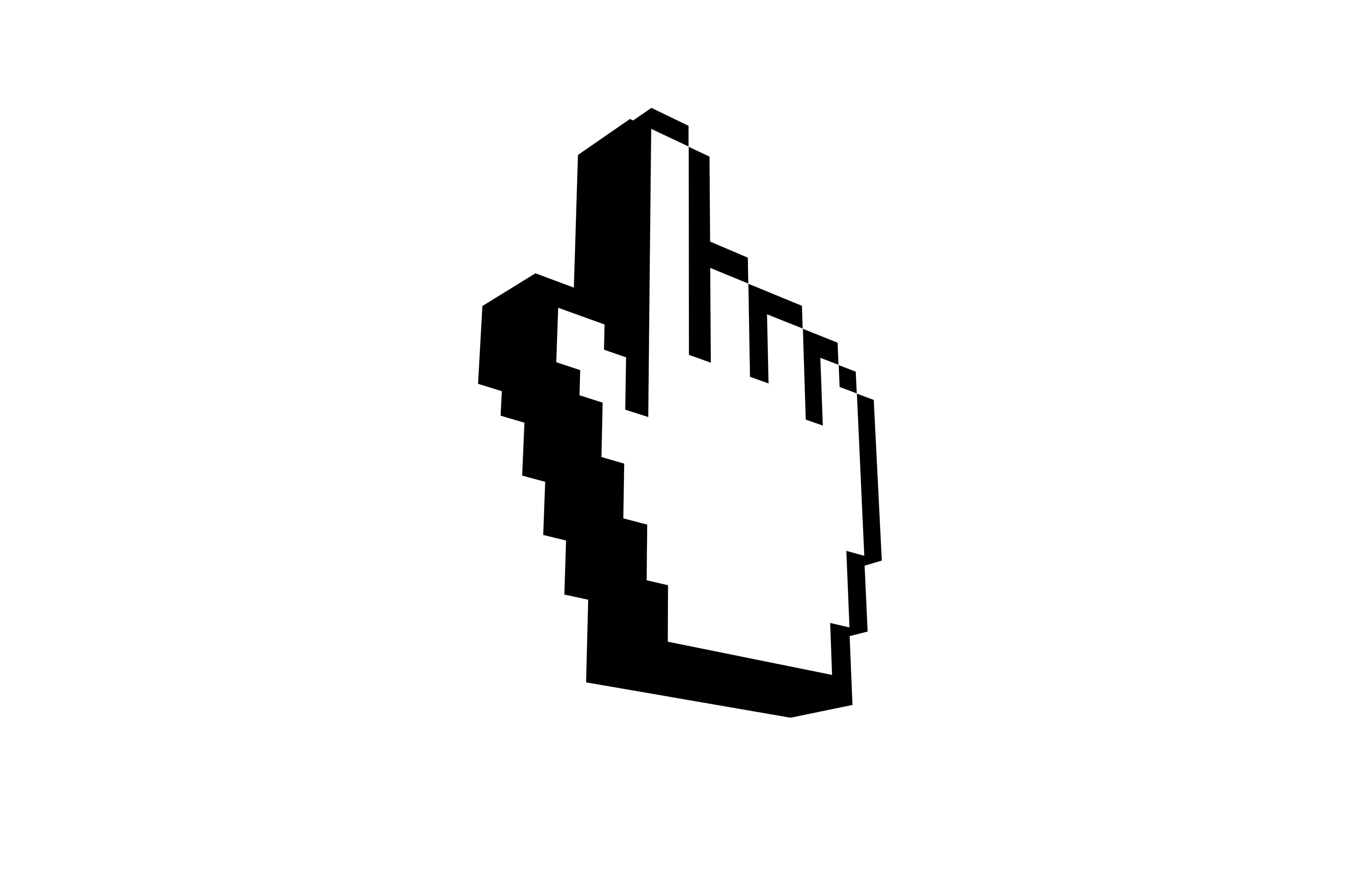 Mouse Mano Cursor V1 003 Low-poly 3D model_3