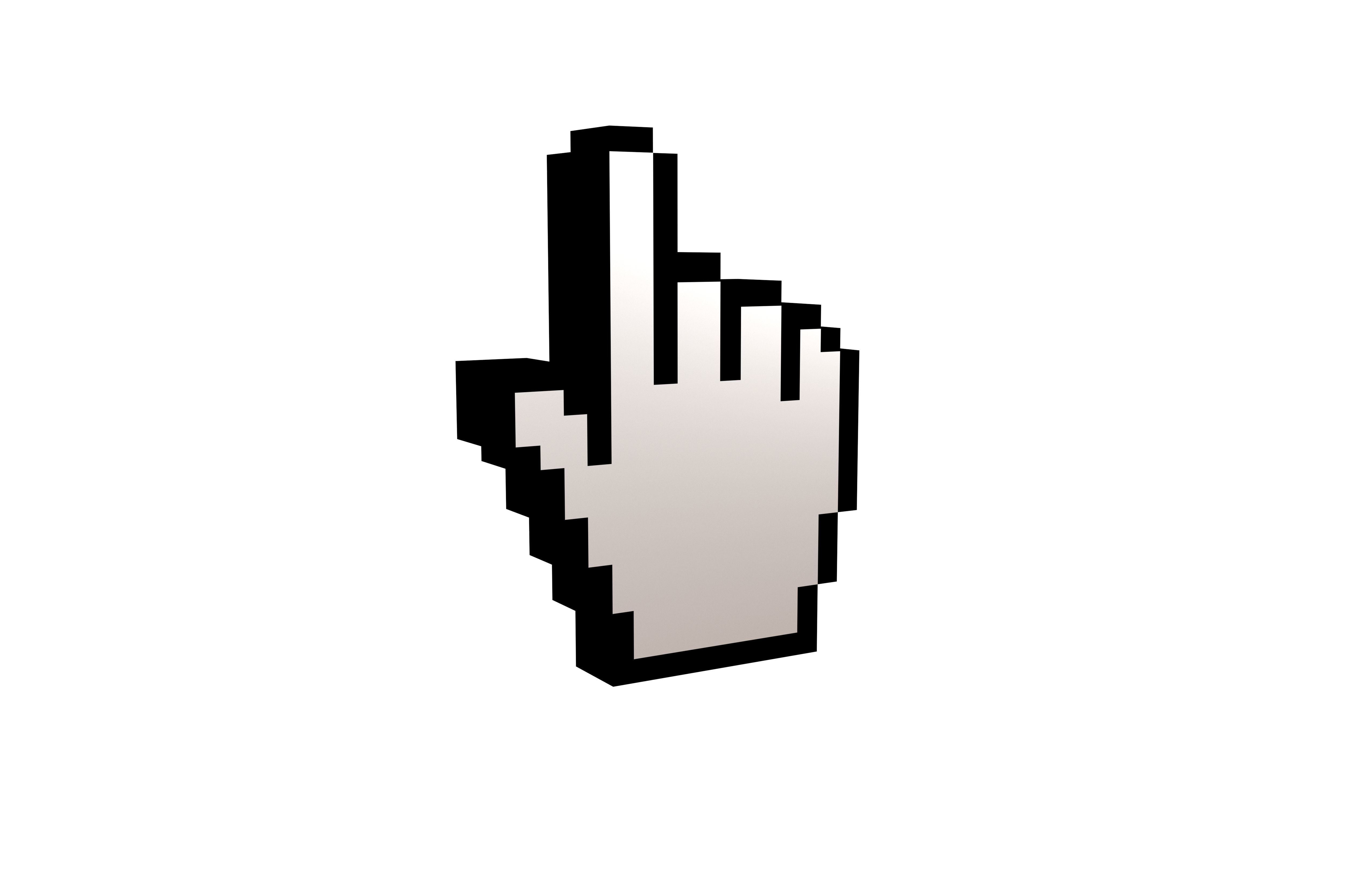 Mouse Mano Cursor V1 003 Low-poly 3D model_2