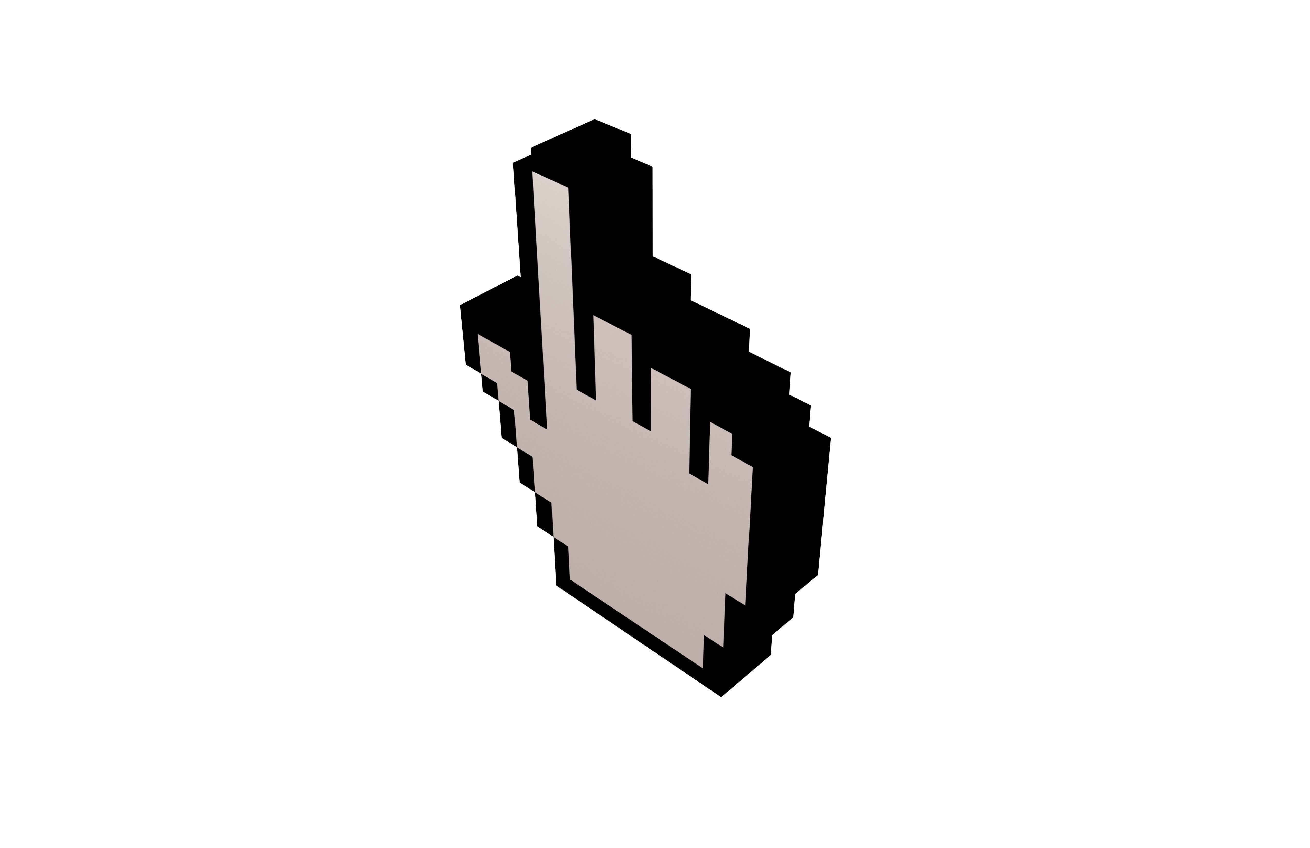 Mouse Mano Cursor V1 003 Low-poly 3D model_1