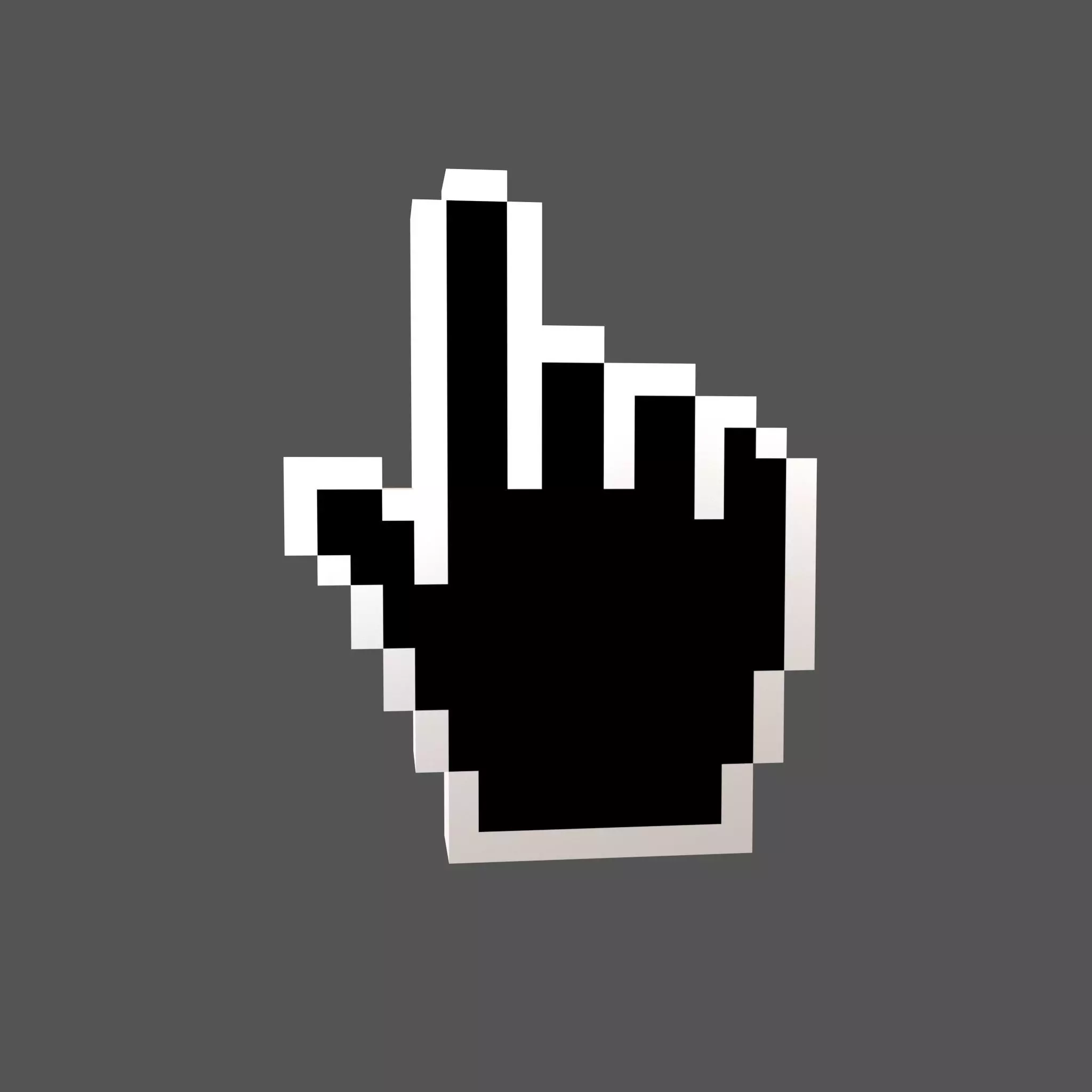 Mouse Mano Cursor V1 004 Low-poly 3D model_0