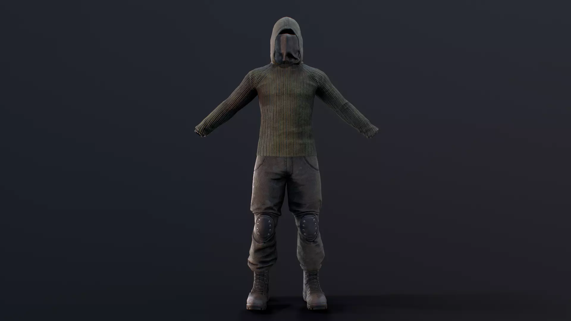 Tactical Suit Low-poly 3D model