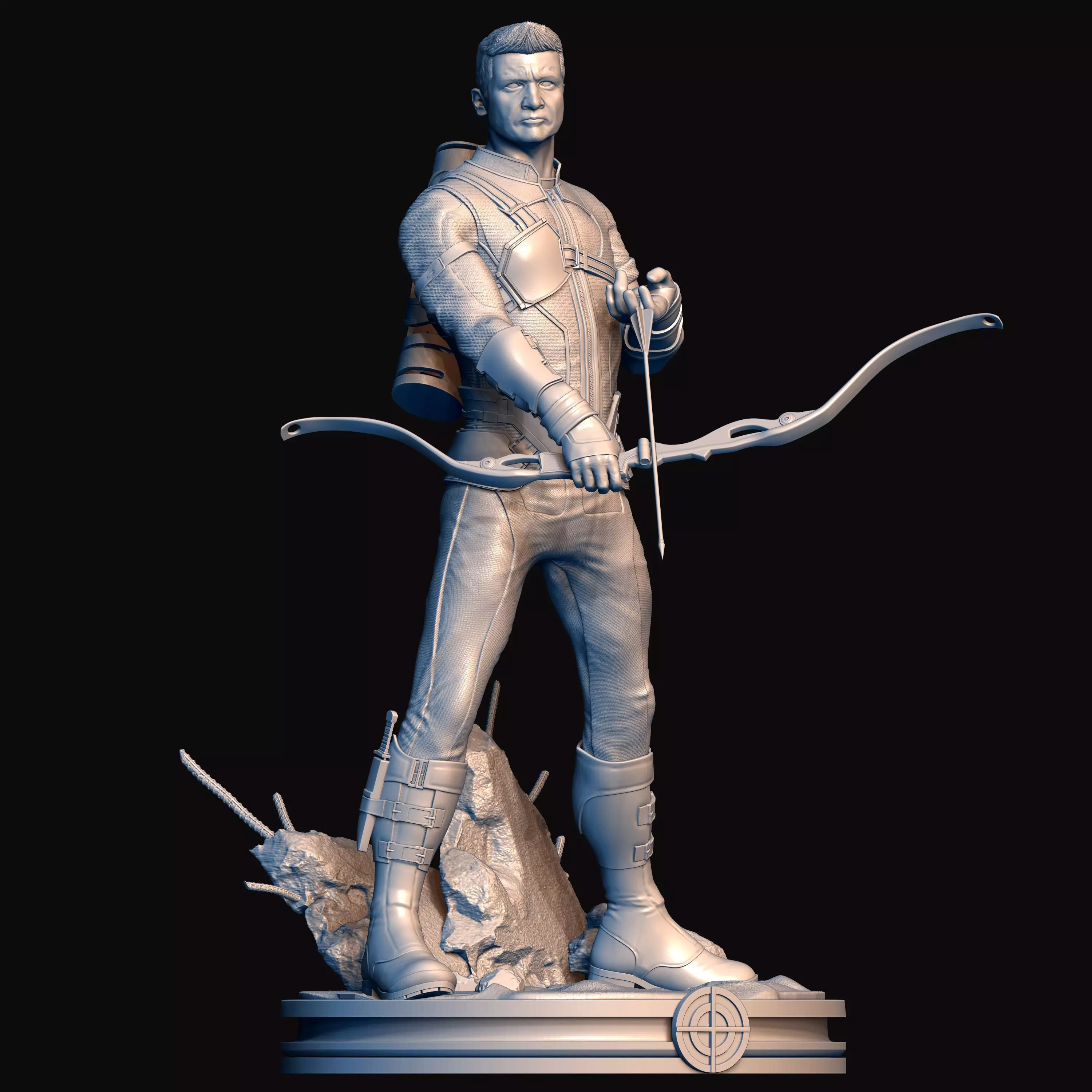 Hawkeye Barton  3D print model_0