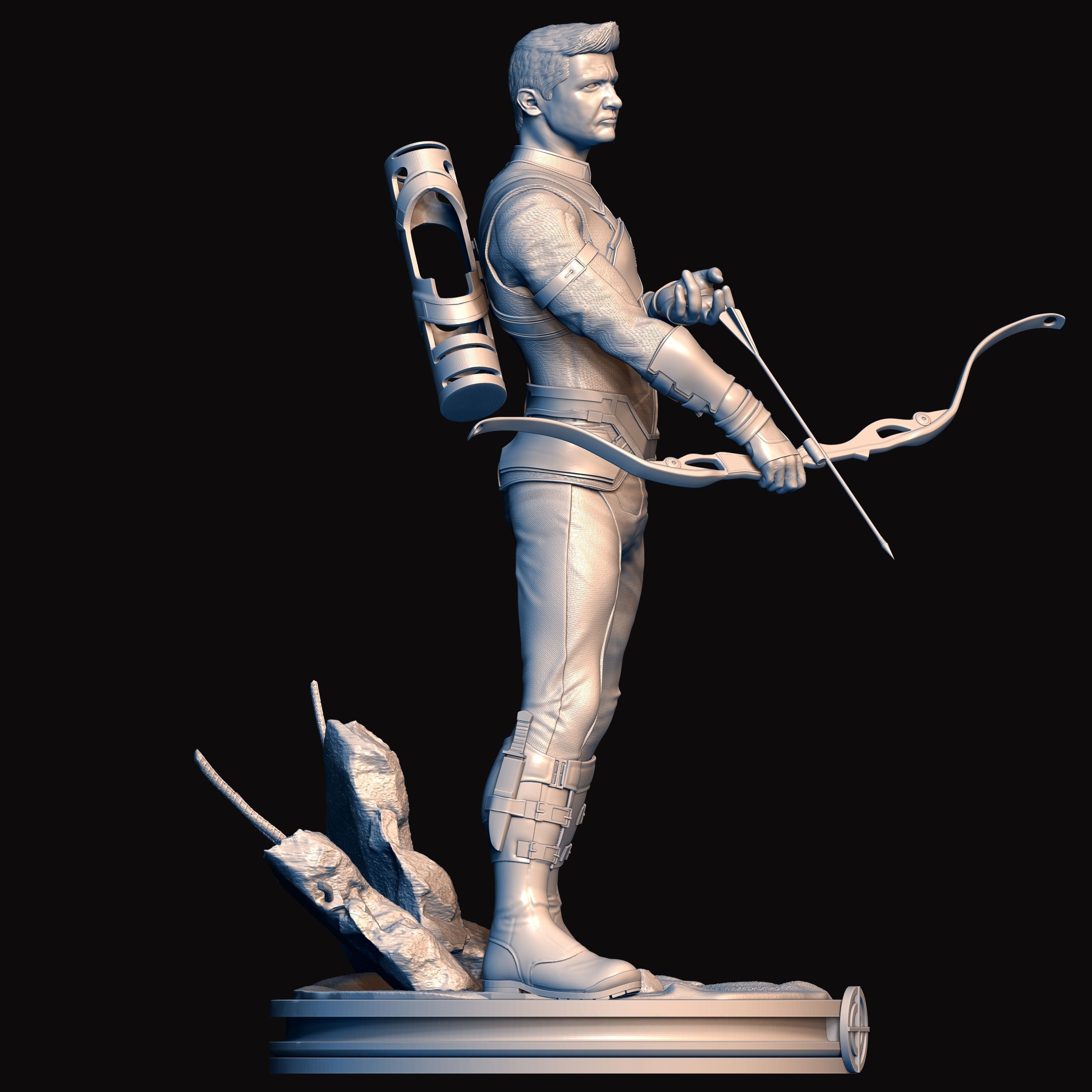 Hawkeye Barton  3D print model_1