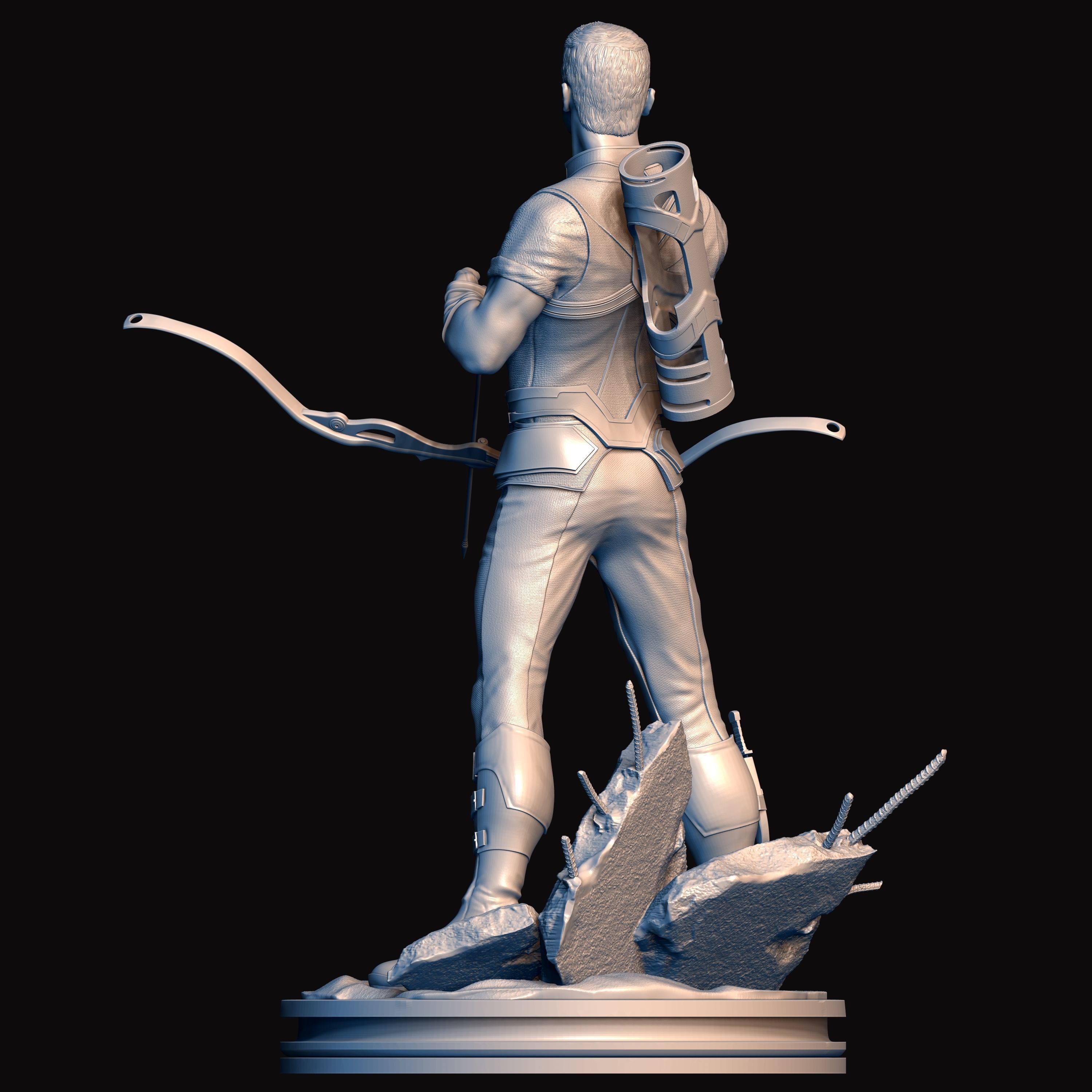 Hawkeye Barton  3D print model_5