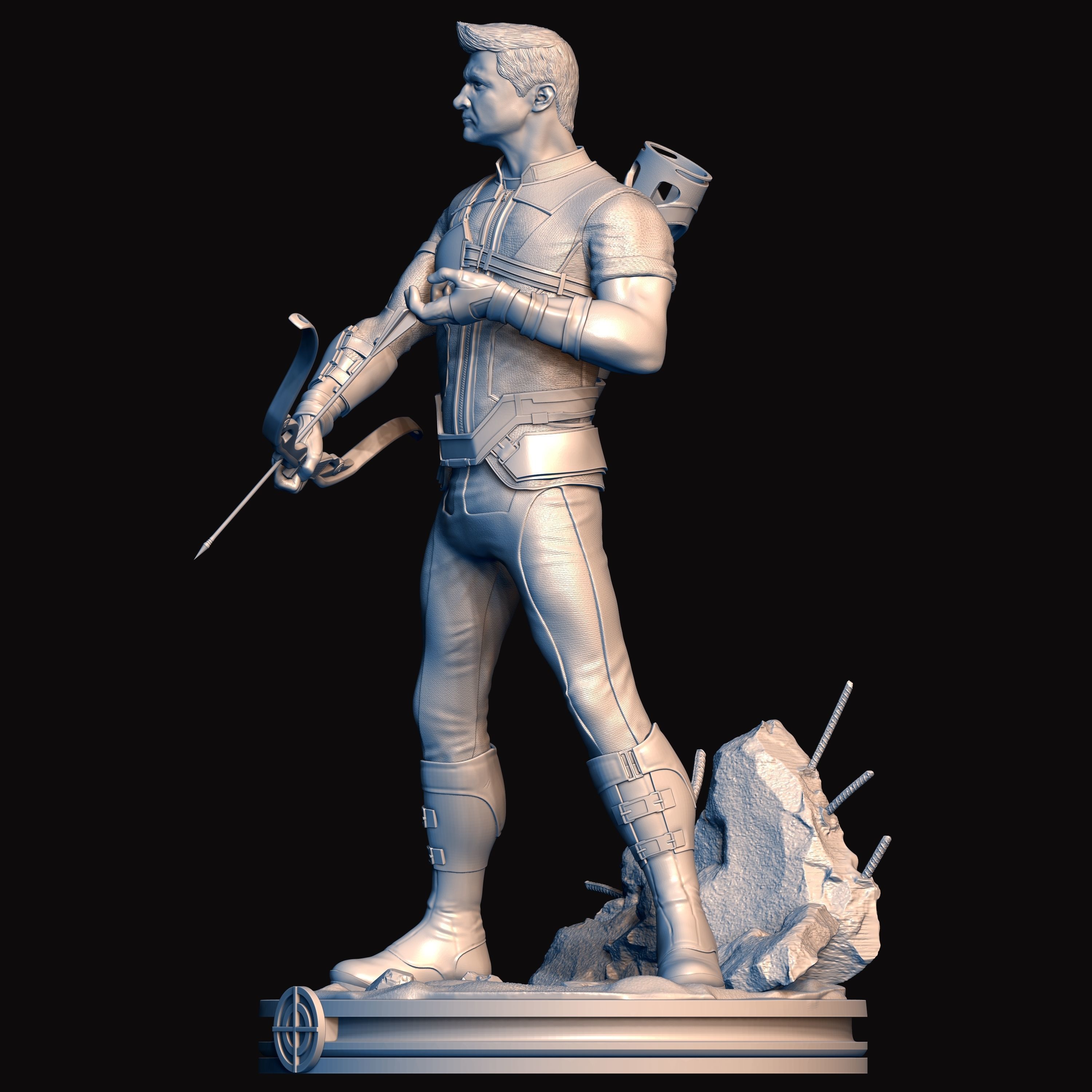 Hawkeye Barton  3D print model_7