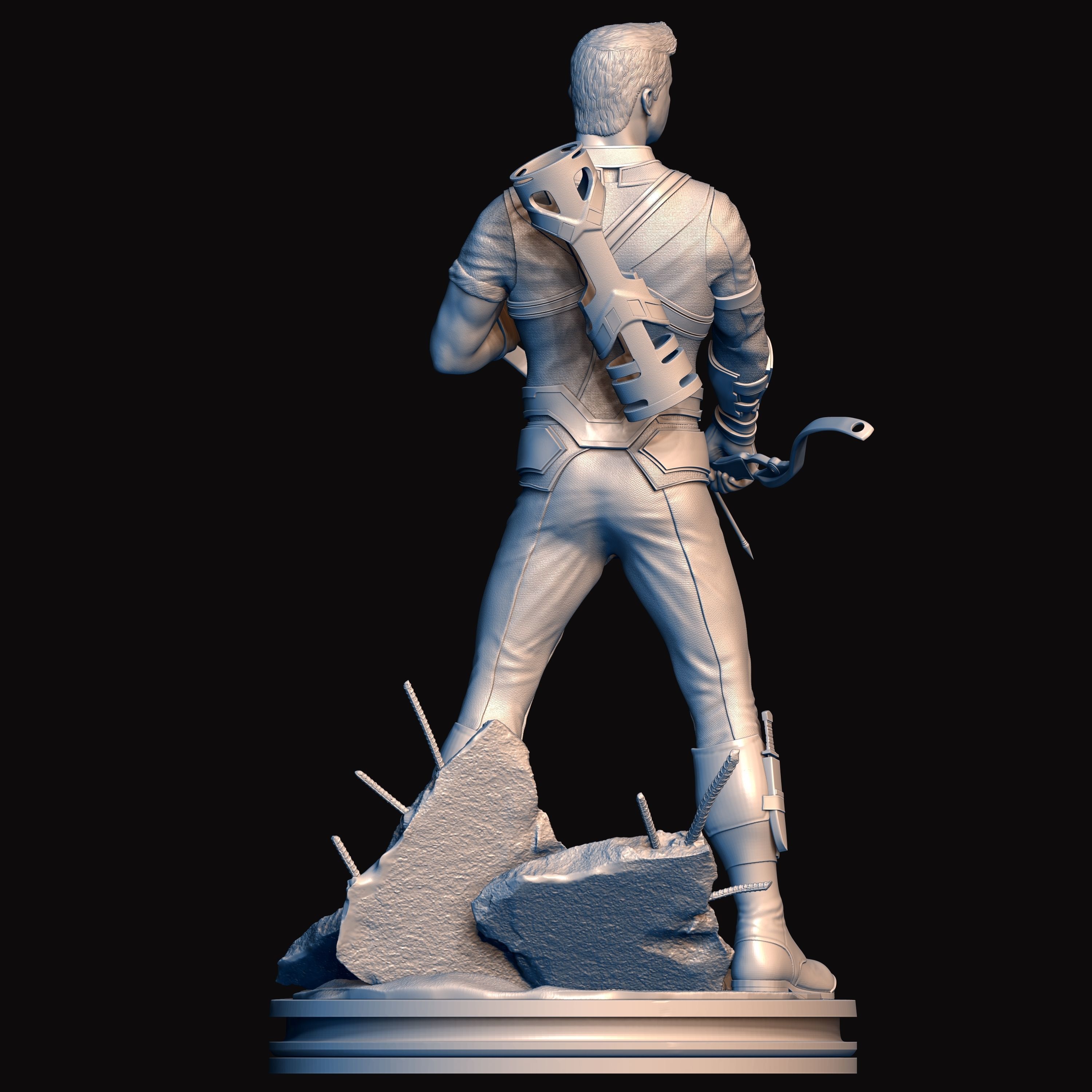 Hawkeye Barton  3D print model_4