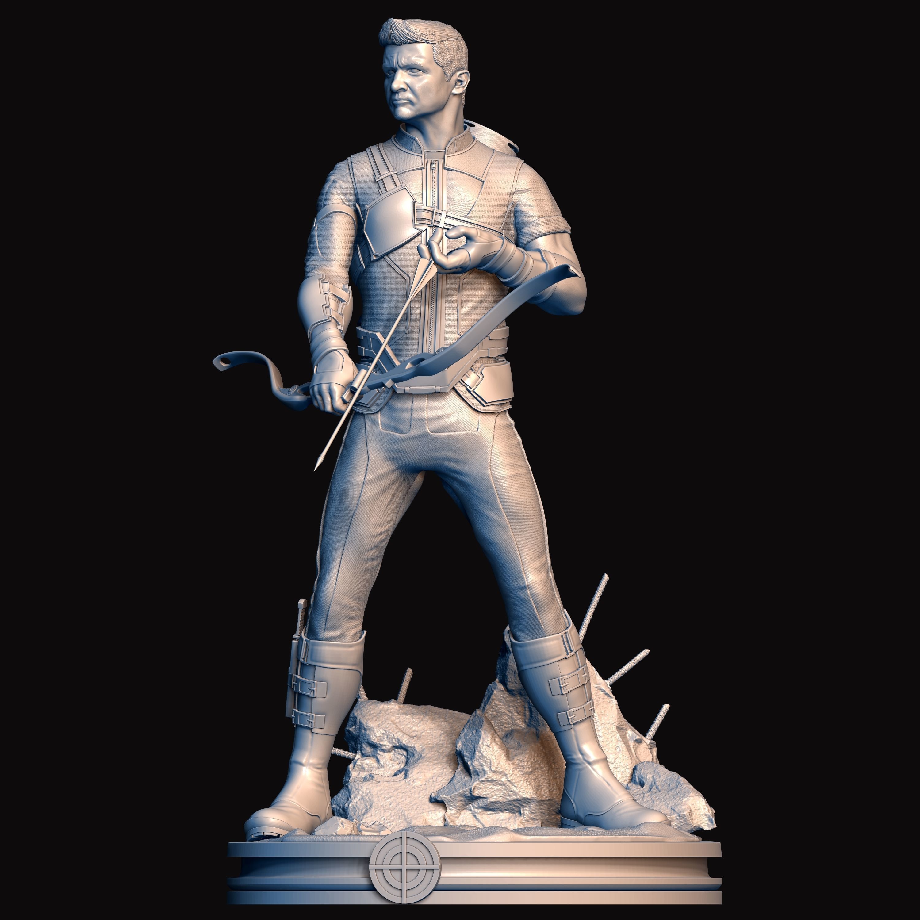 Hawkeye Barton  3D print model_8