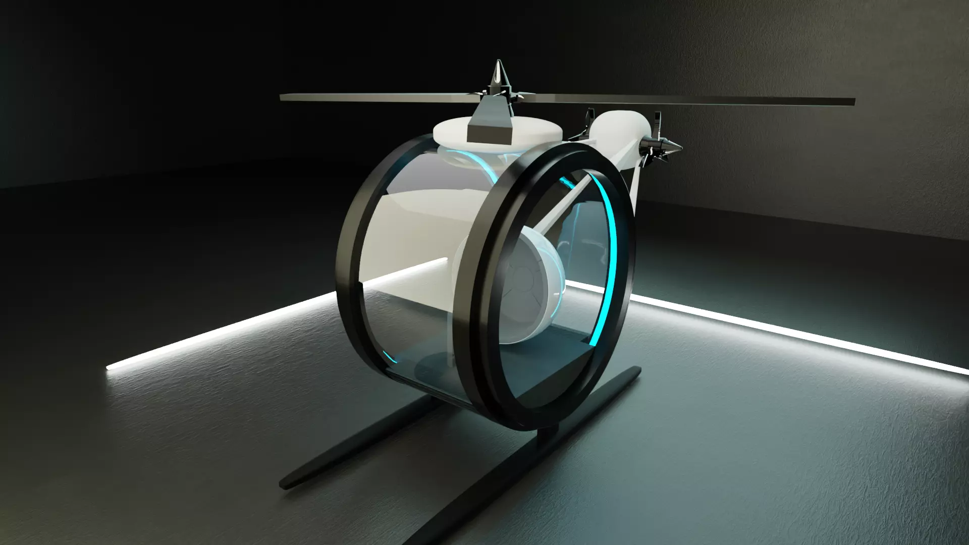Sci Fi Plane Free 3D model