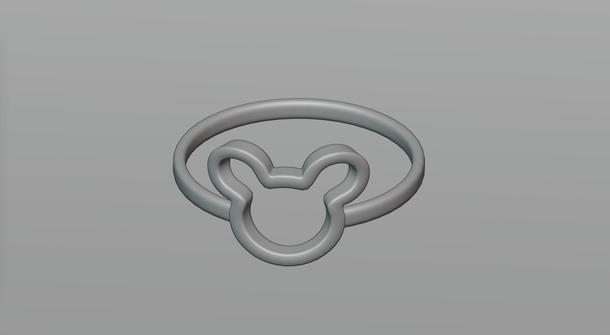 Panda ring 3D model_1