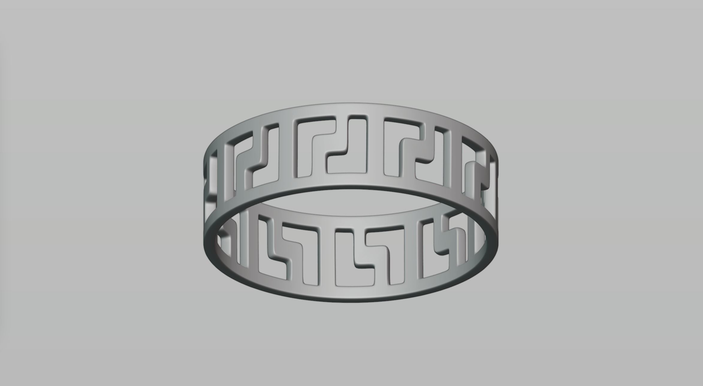 Ring 6 greek key 3D model_1