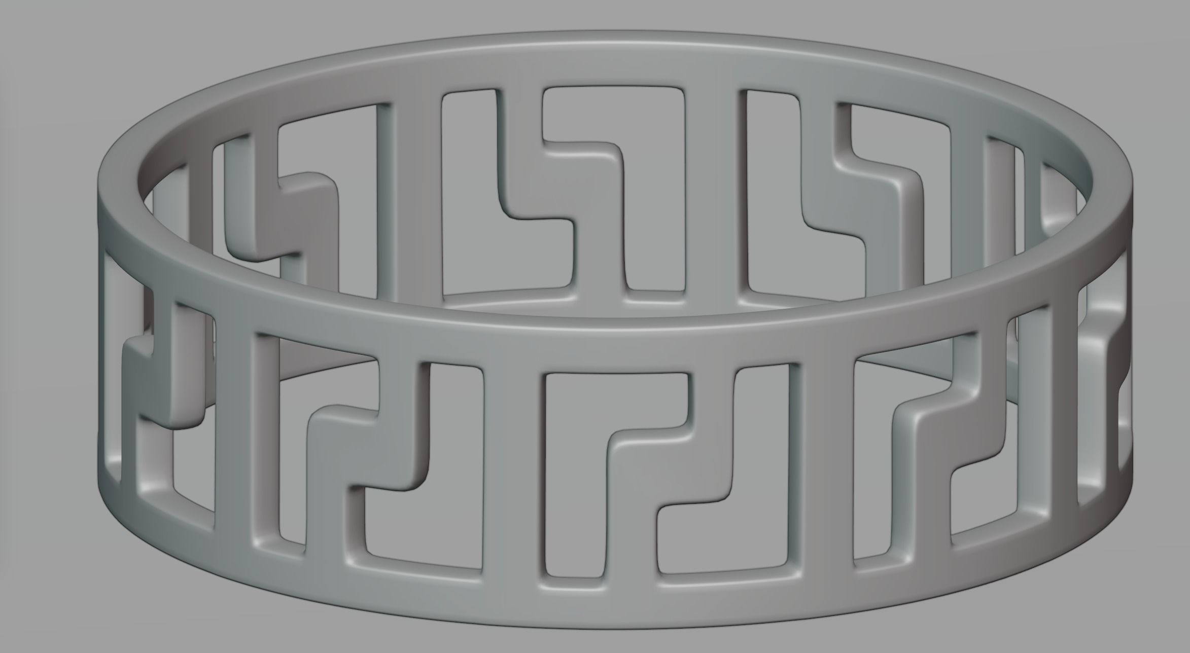 Ring 6 greek key 3D model_2