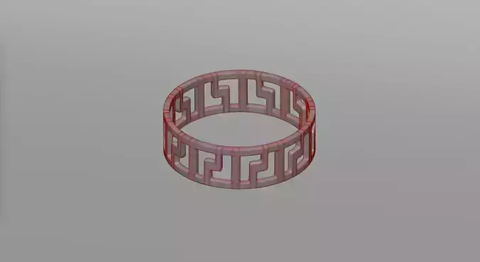 Ring 6 greek key