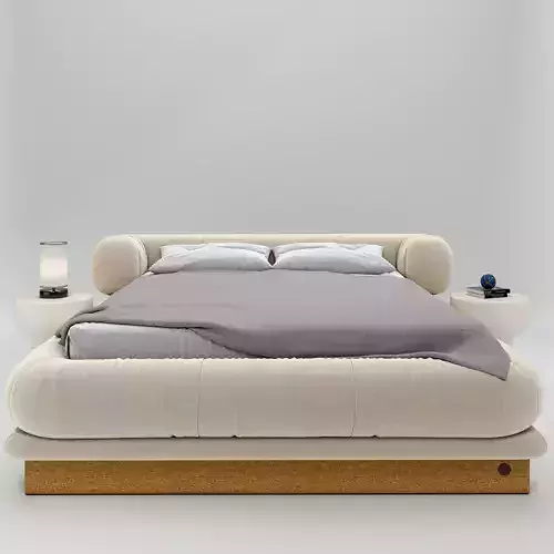 Bed Set with lamp and side table