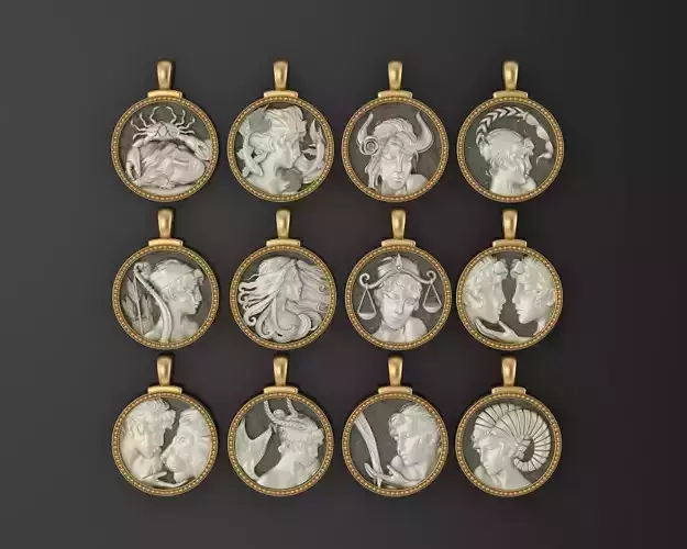 Horoscope Zodiac sign  3D Model Collection