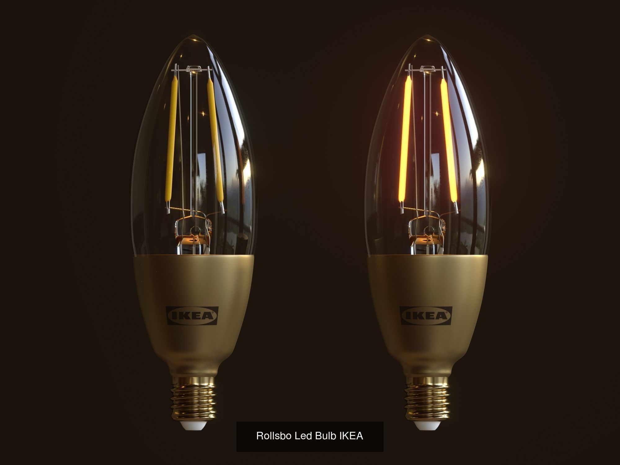 IKEA Light Bulbs 3D Model Collection_4