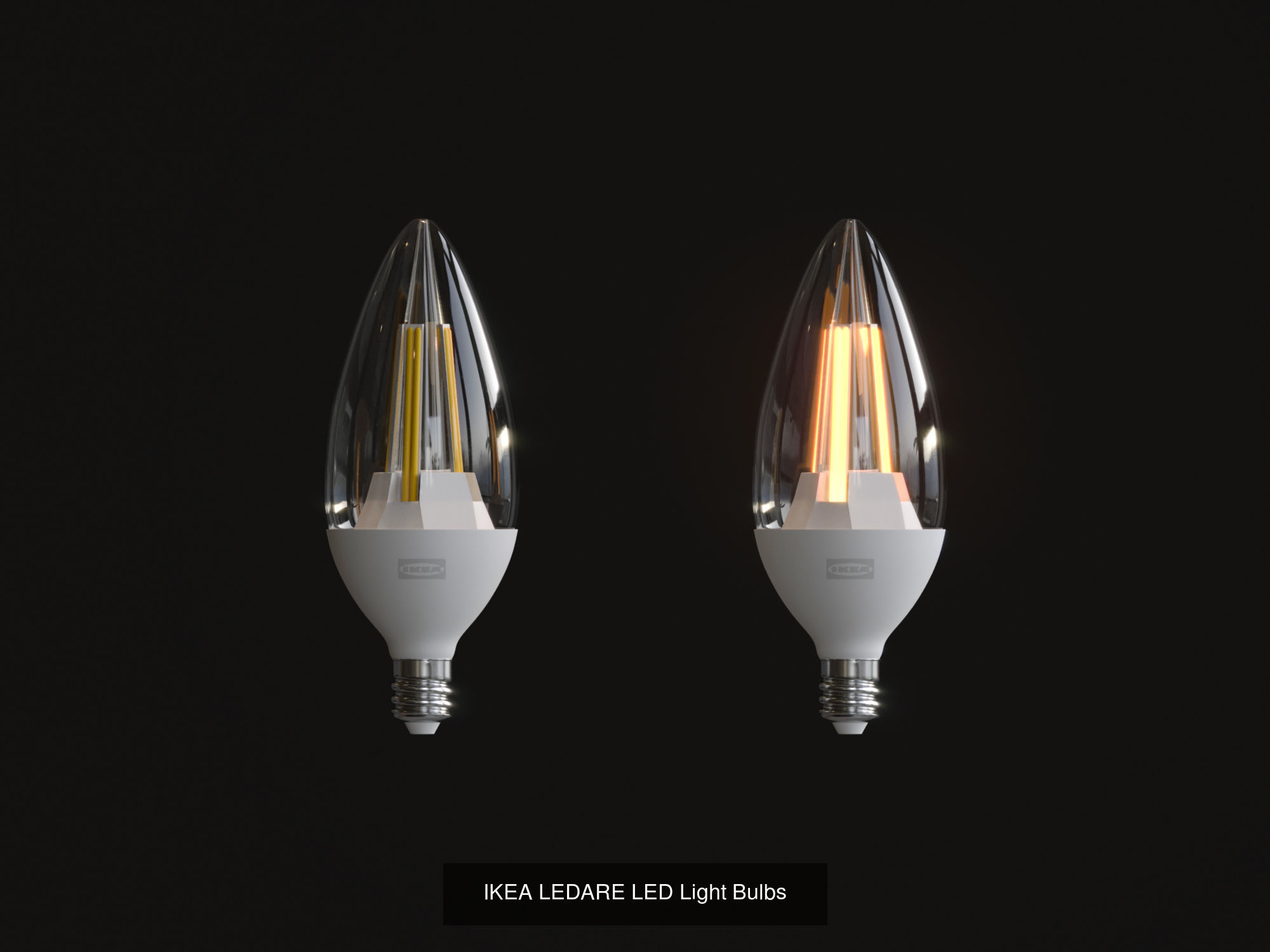 IKEA Light Bulbs 3D Model Collection_7