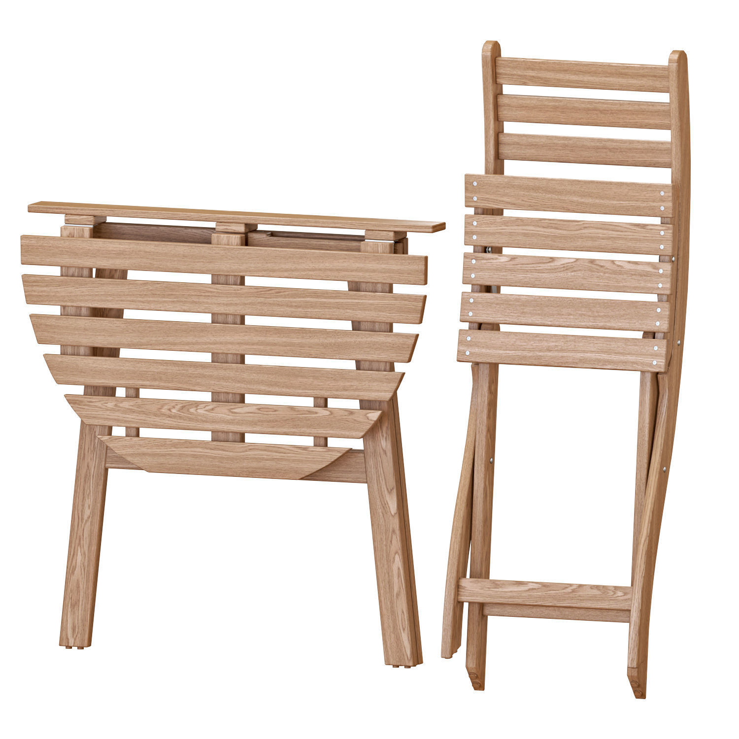 ASKHOLMEN Table And Chairs Set 3 3D model_2