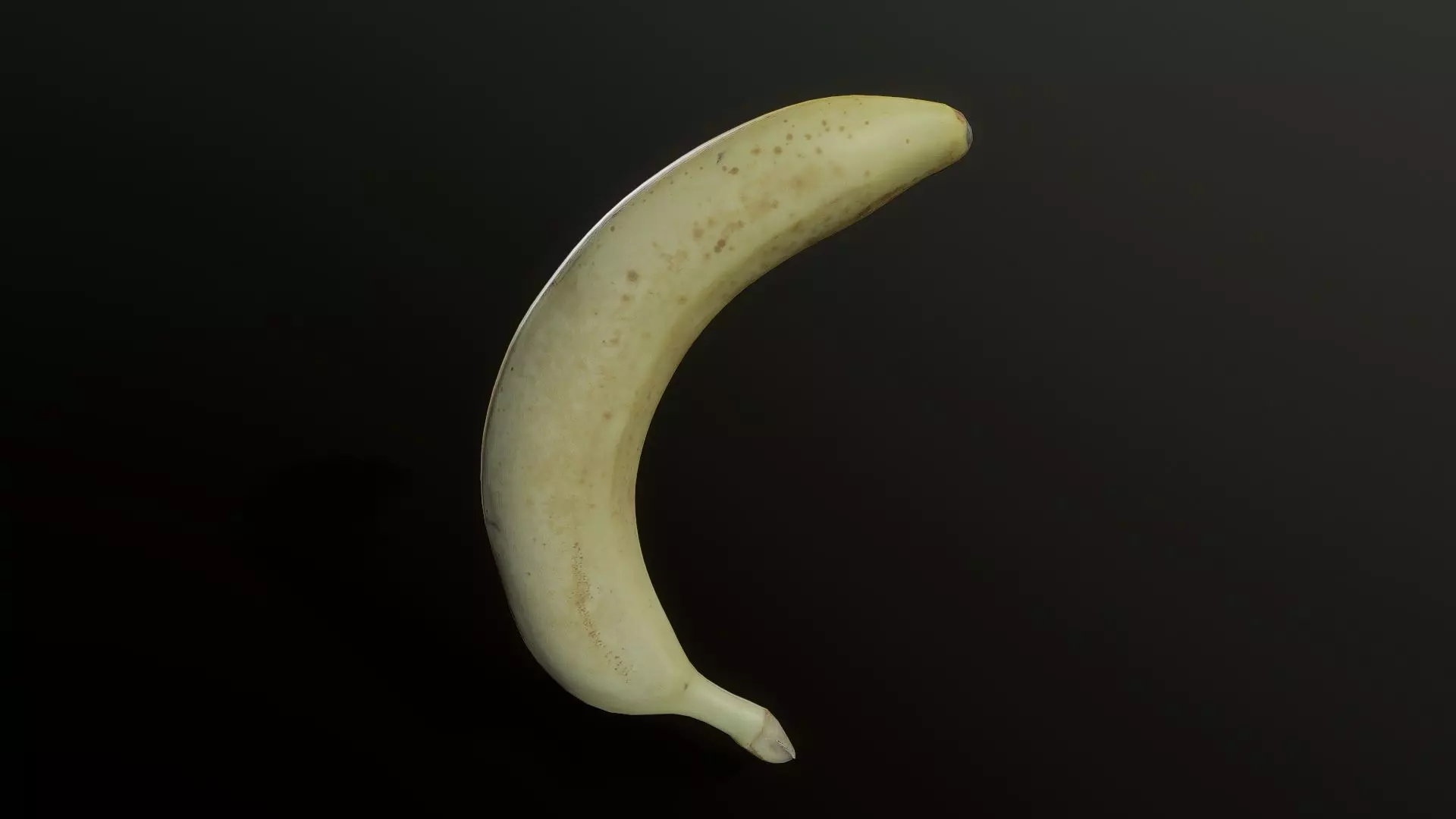 3D Scan Ripe Banana Low-poly 3D model_0