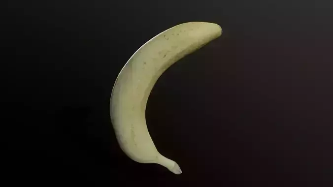 3D Scan Ripe Banana