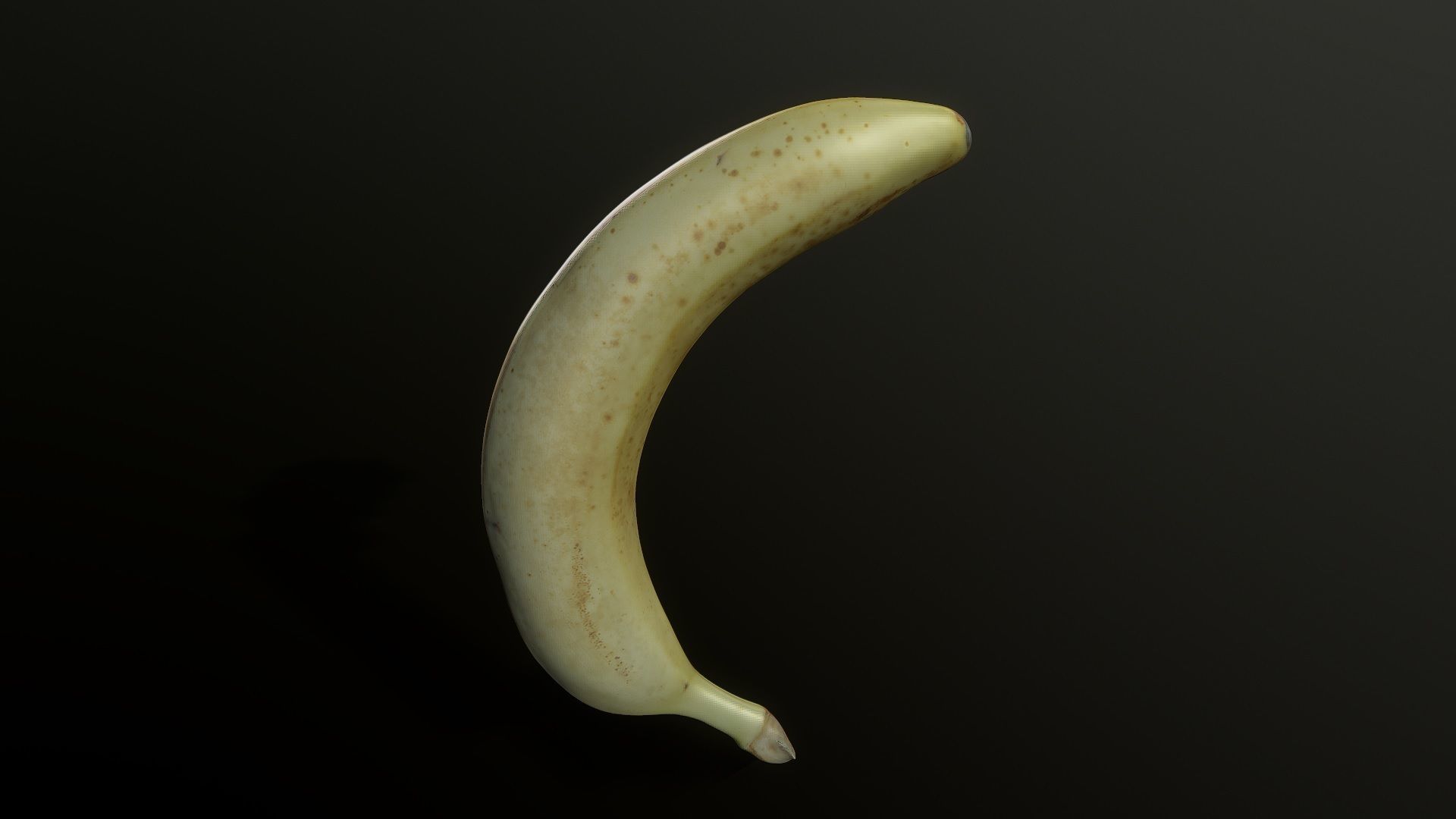 3D Scan Ripe Banana Low-poly 3D model_2