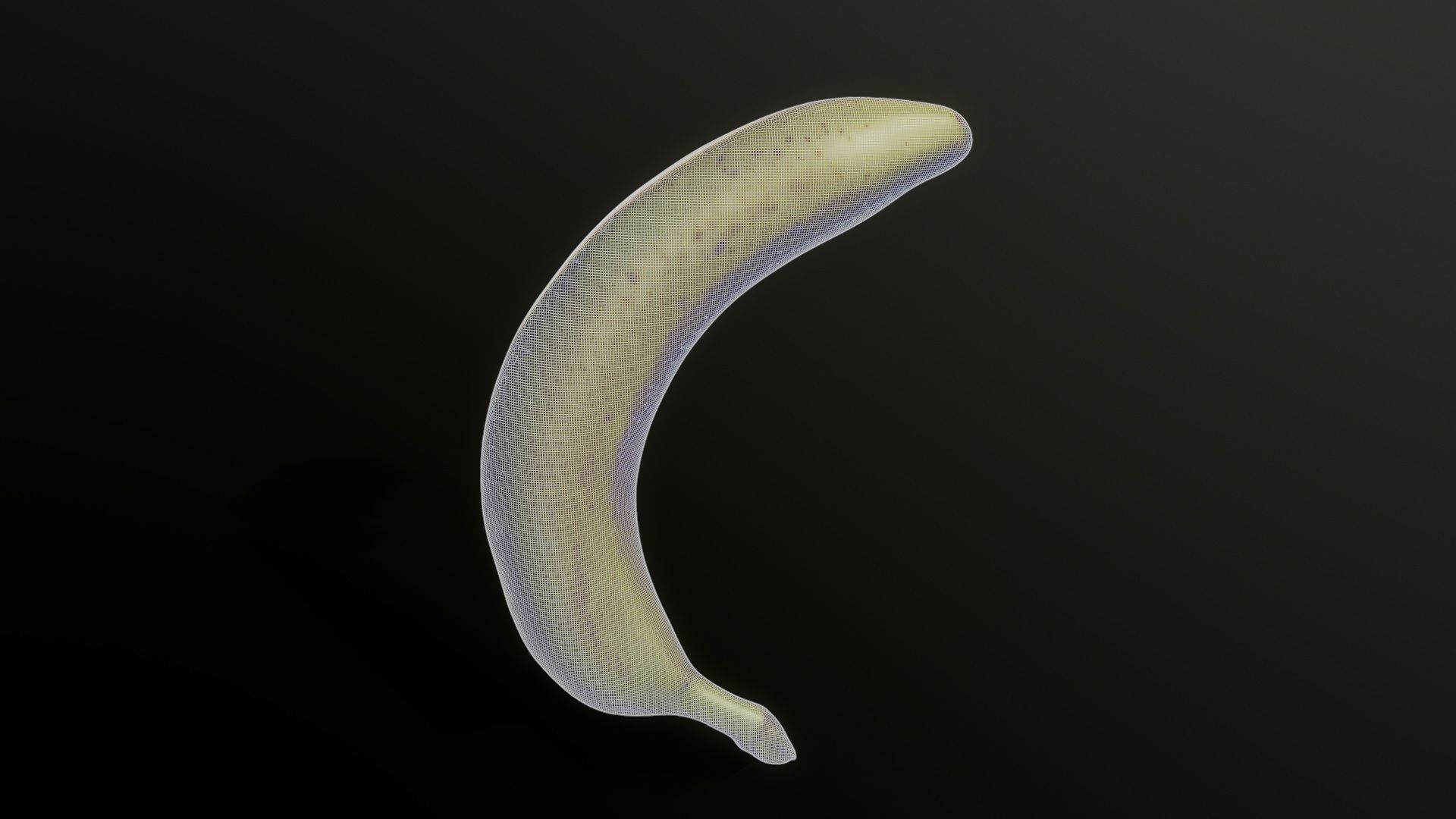3D Scan Ripe Banana Low-poly 3D model_3
