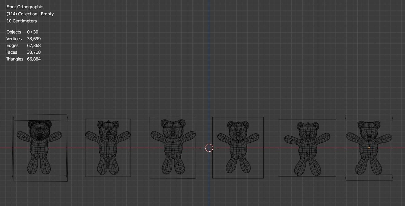 Teddy bears 3D model_10